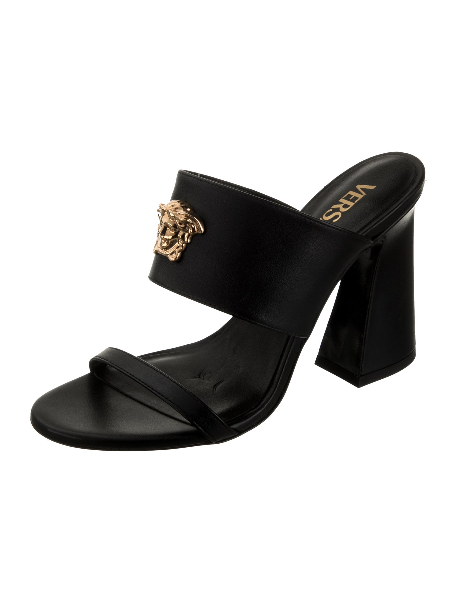 Versace Leather Slides