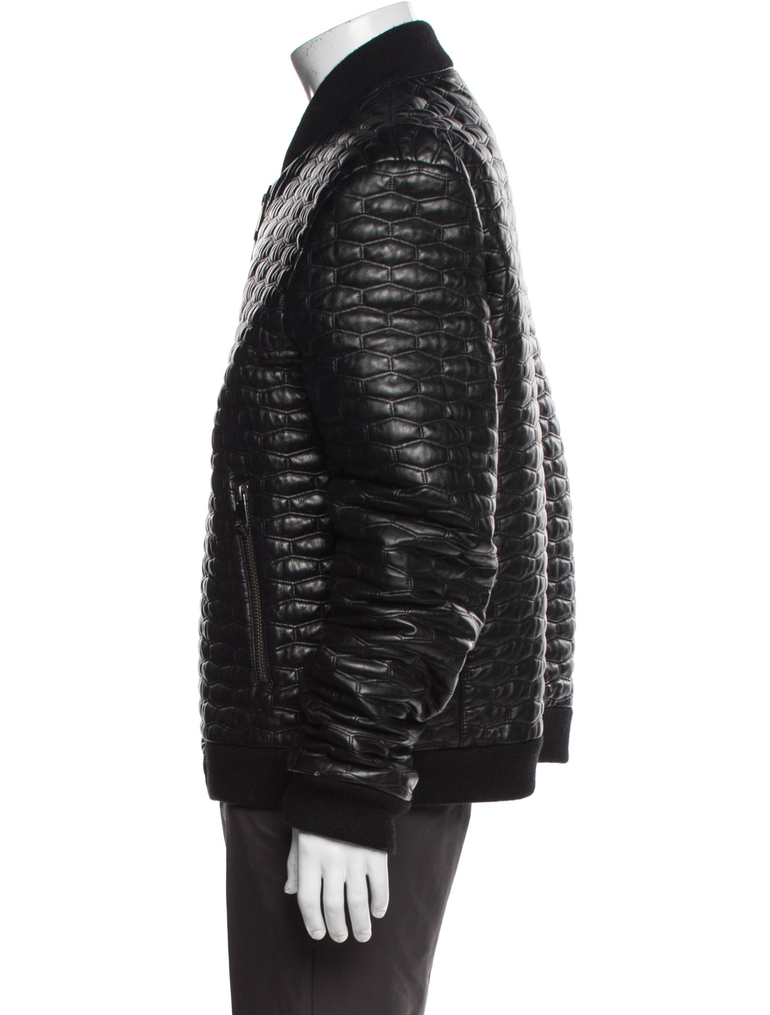 Versace Lambskin Bomber Jacket