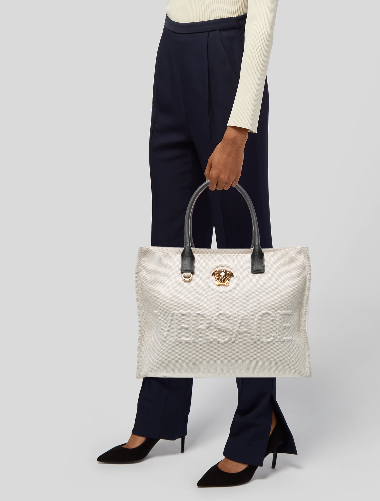Versace Canvas Tote