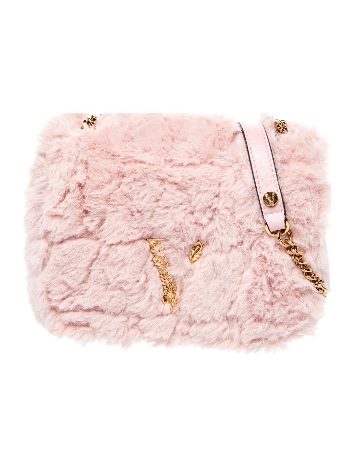 Versace Faux Fur Evening Bag