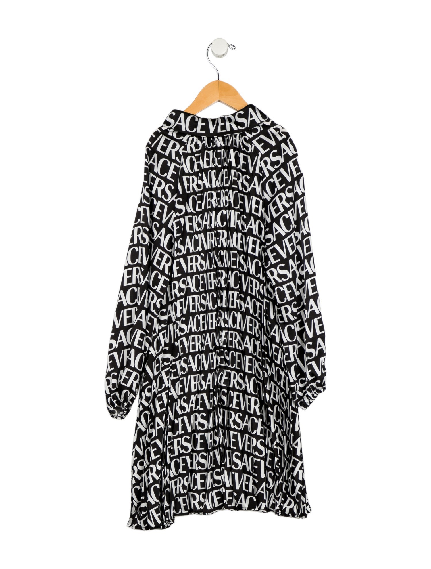 Versace Girls Pattern Printed Button Up Dress w/Tags
