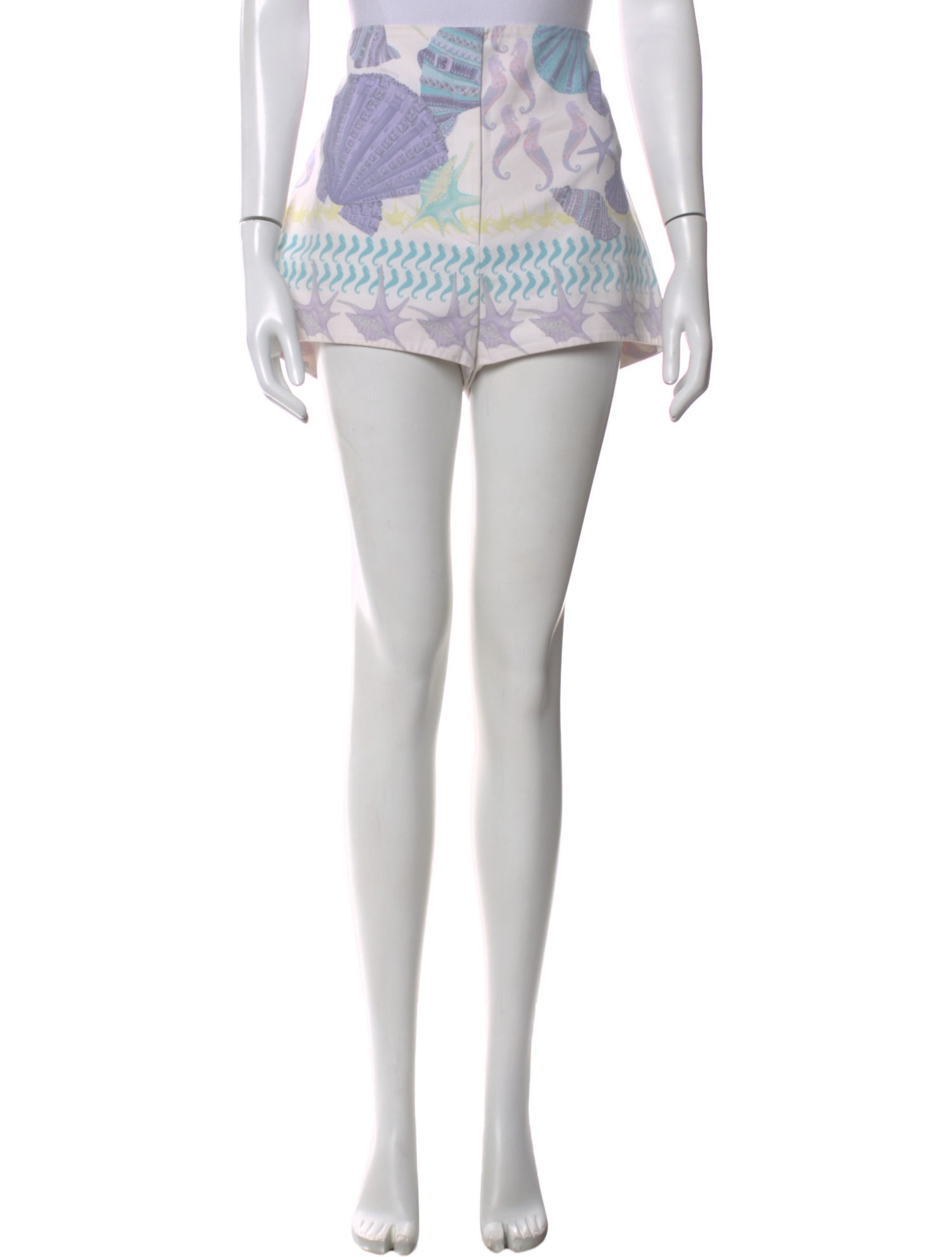 Versace Graphic Print Mini Shorts