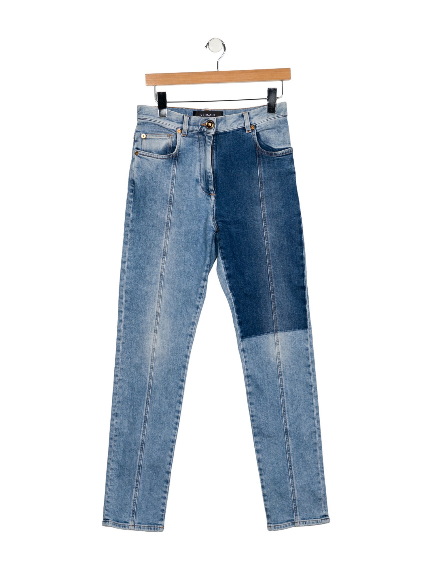Versace High-Rise Straight Leg Jeans