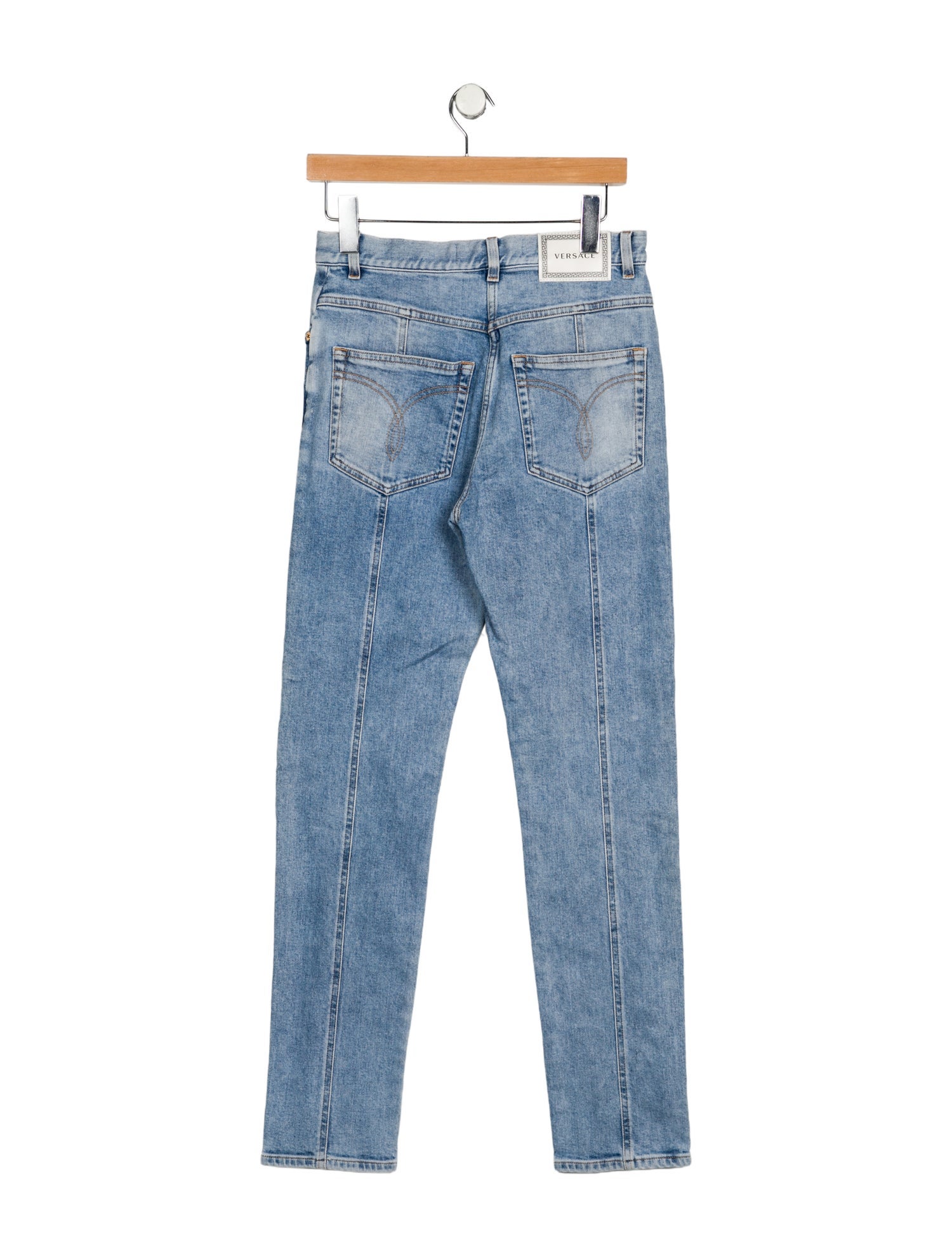 Versace High-Rise Straight Leg Jeans