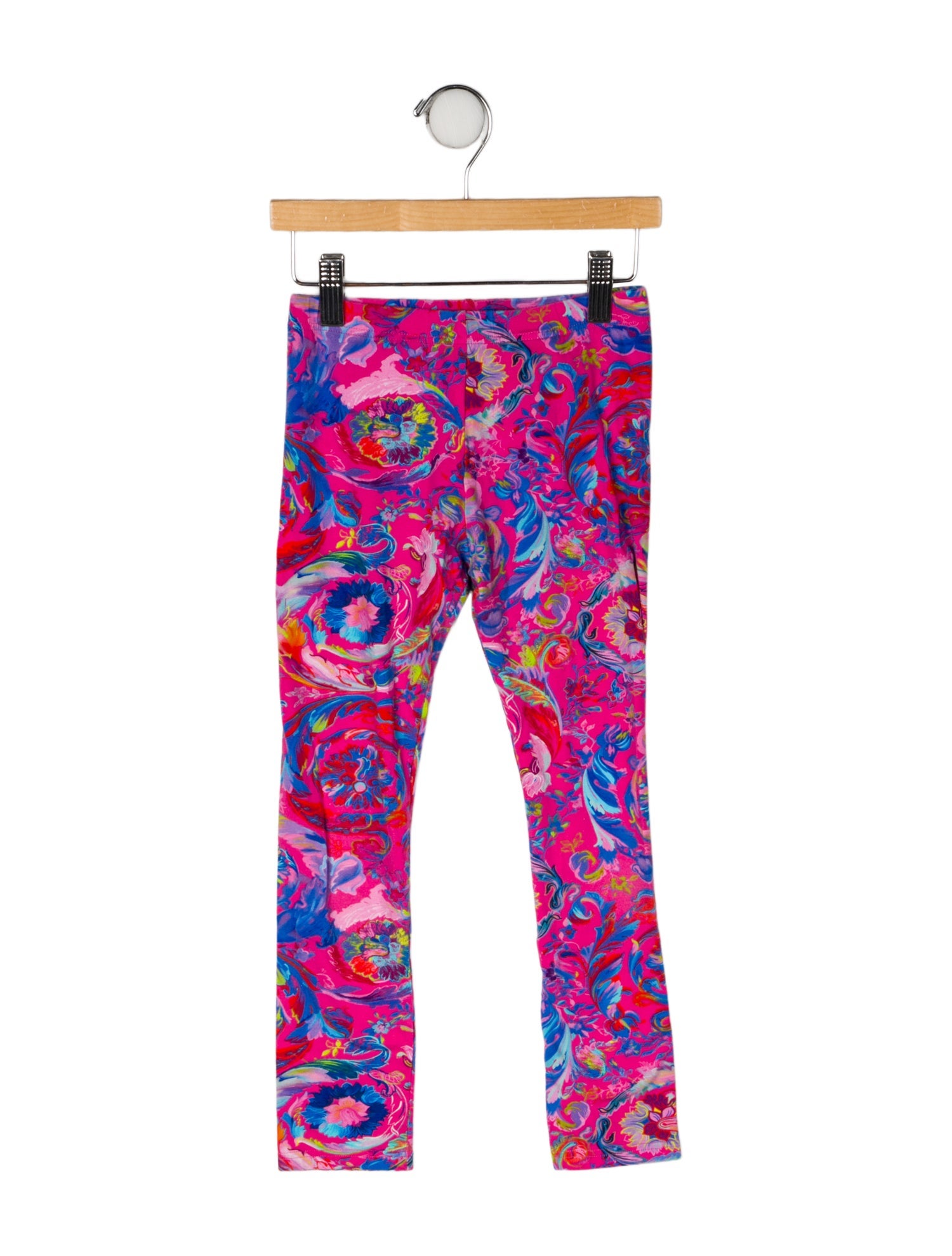 Versace Cotton All Over Print Leggings