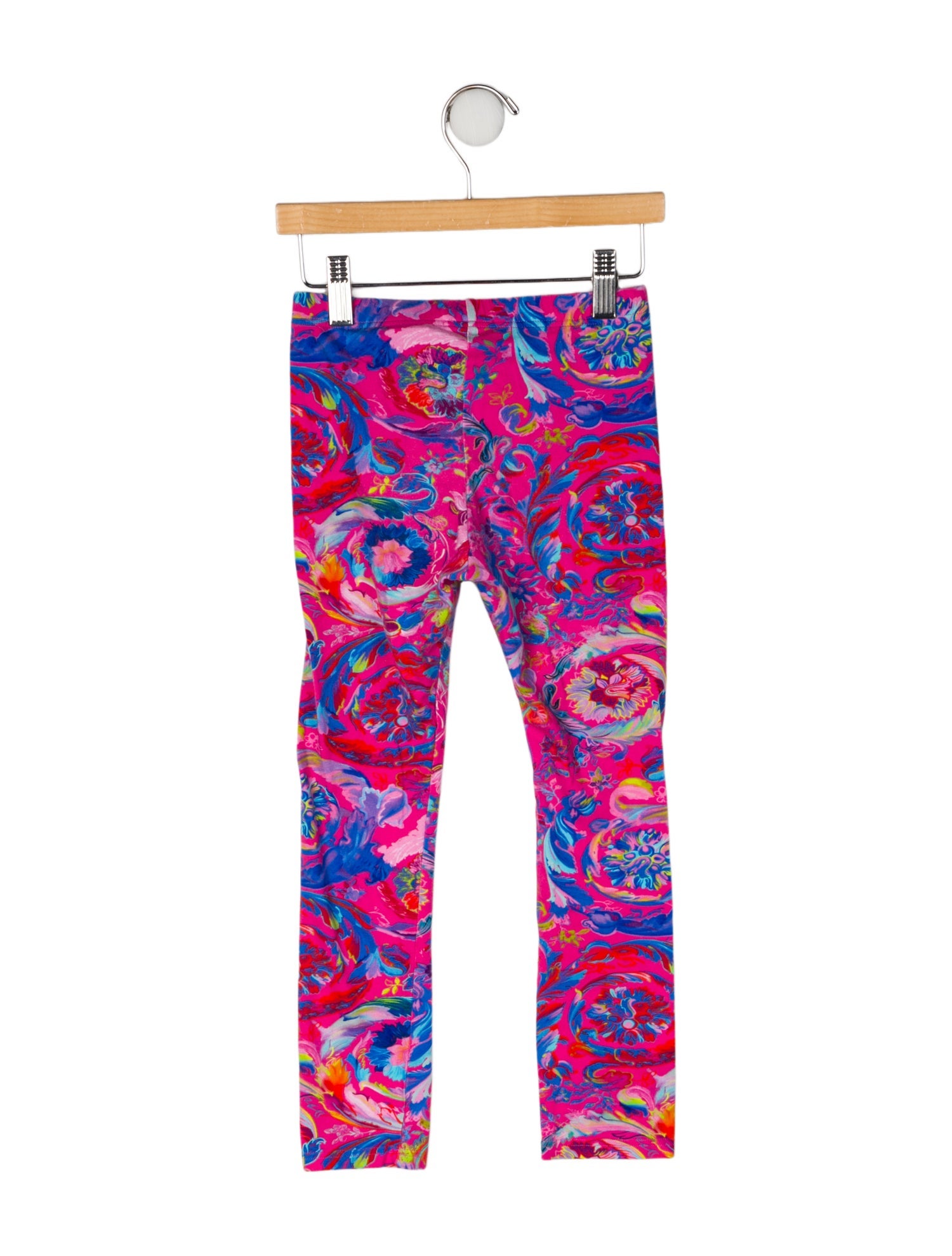 Versace Cotton All Over Print Leggings