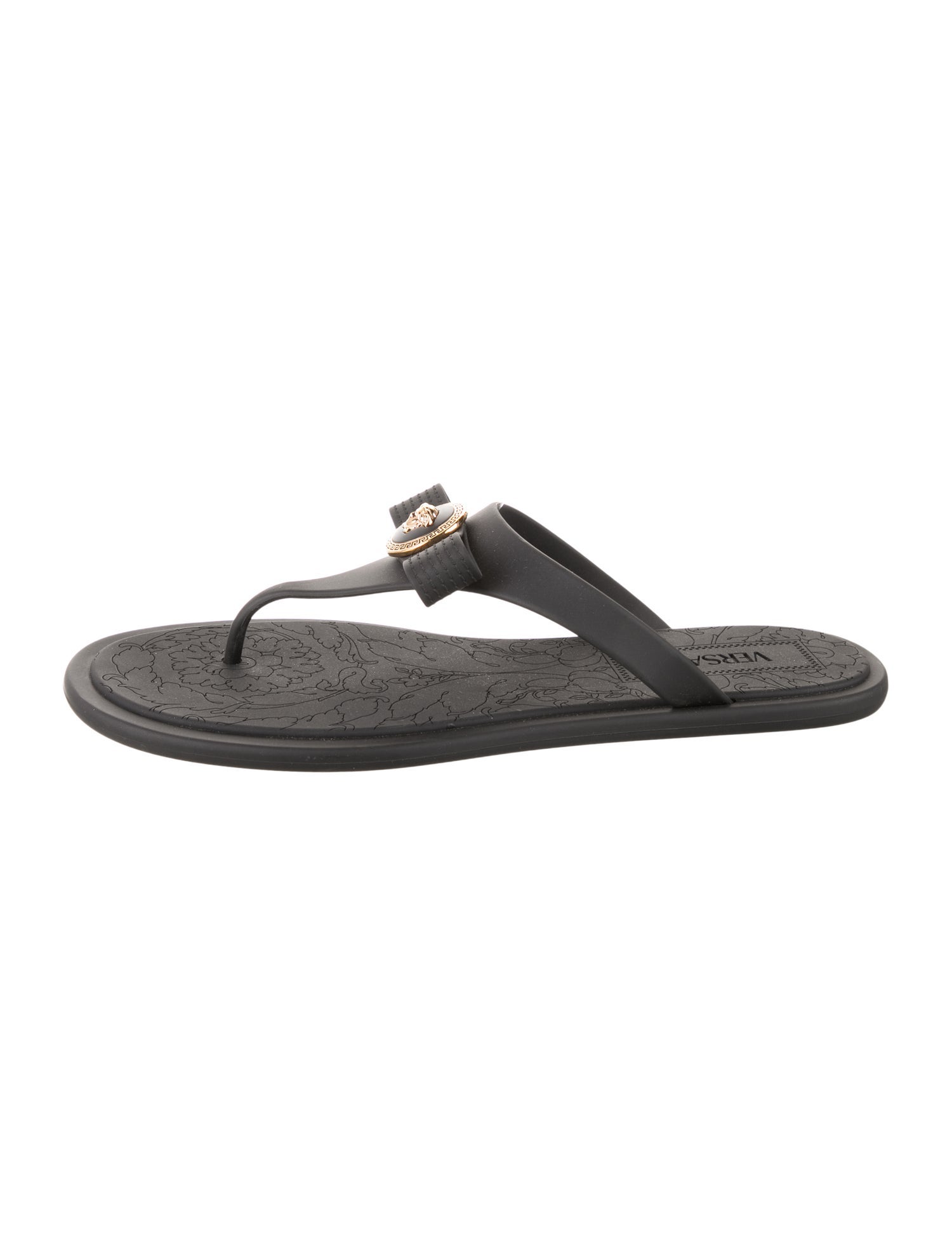Versace Medusa Insignia Rubber Flip Flops