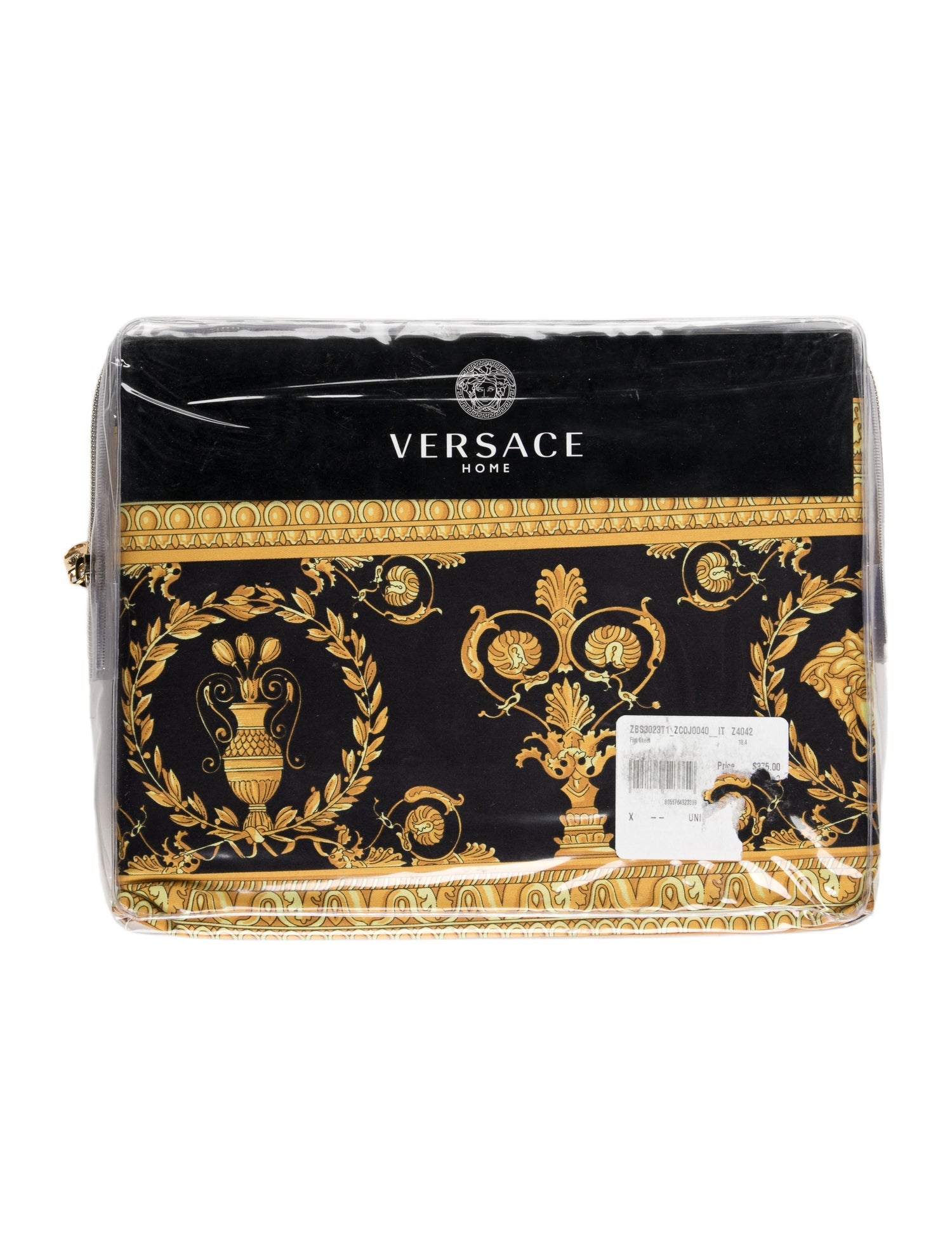 Versace I ♡ Baroque Flat Sheet w/ Tags