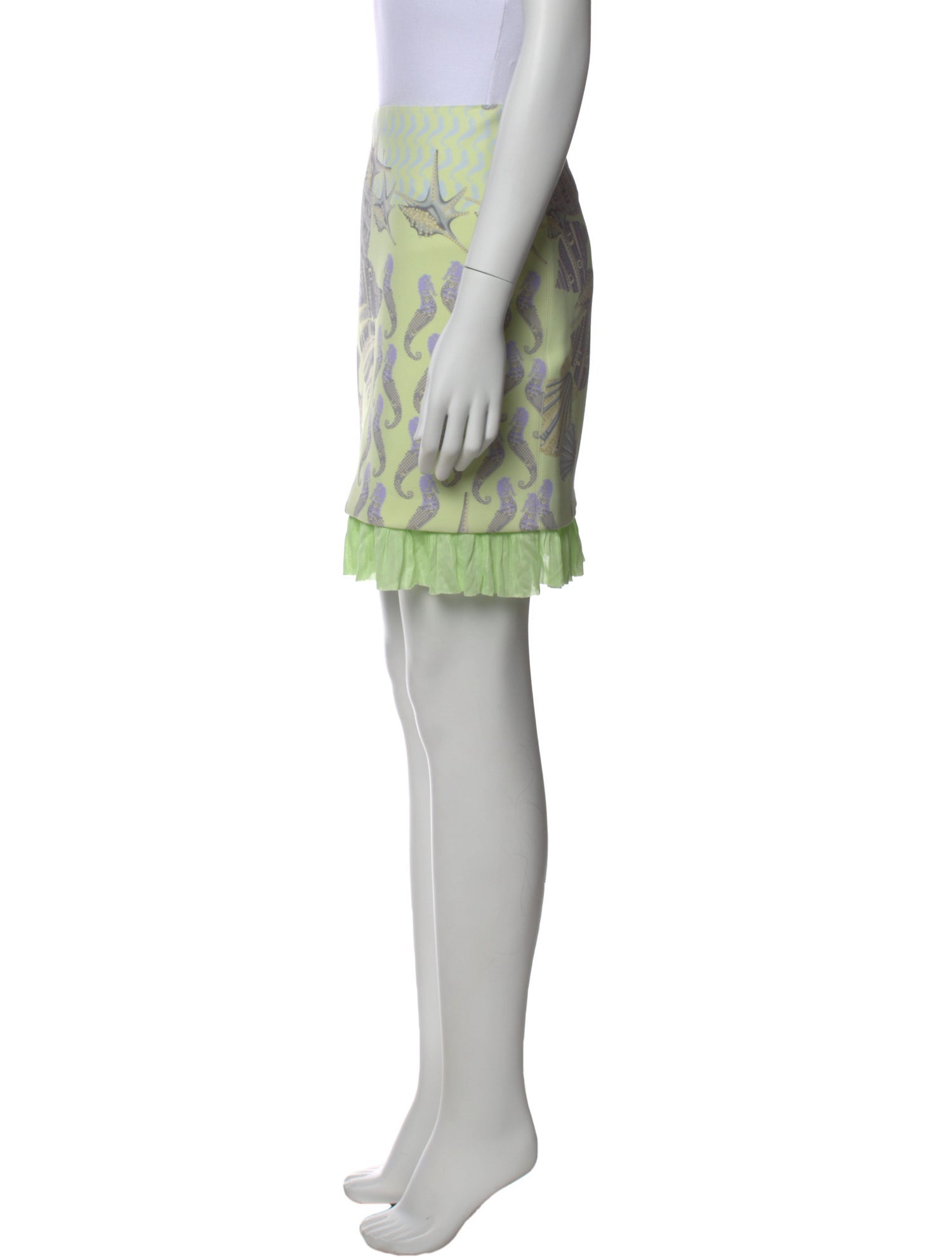 Versace Graphic Print Mini Skirt