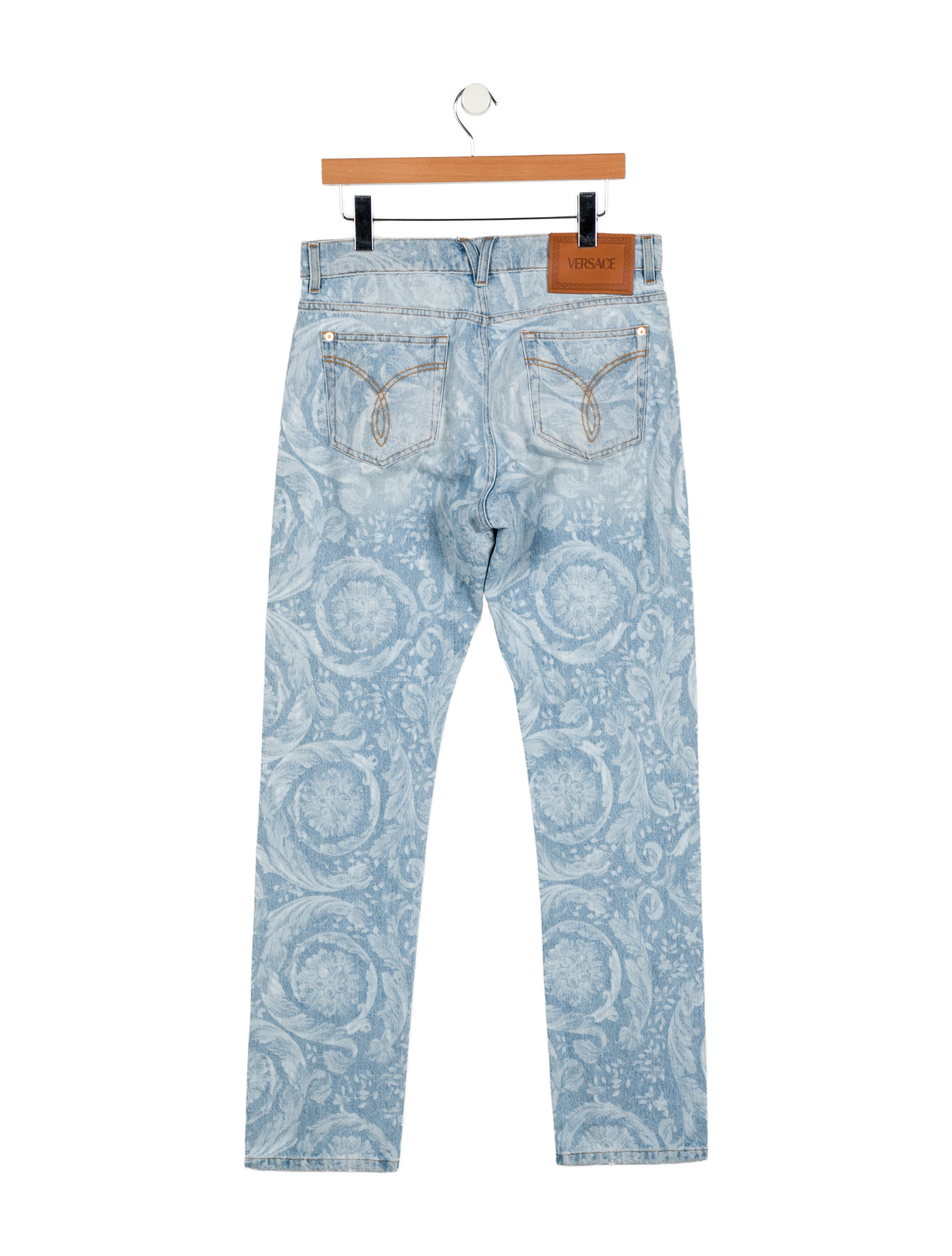 Versace Mid-Rise Straight Leg Jeans