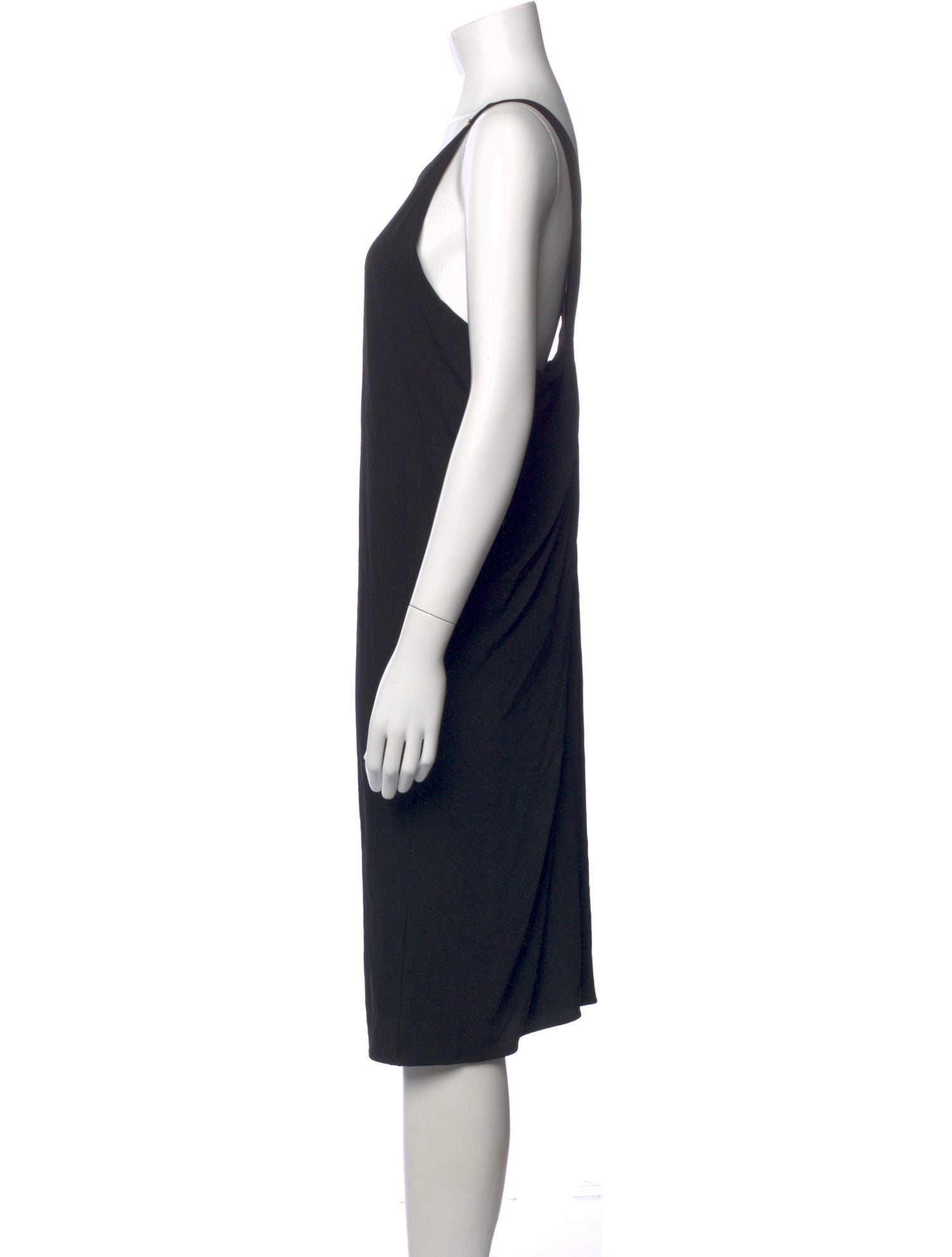 Versace Scoop Neck Knee-Length Dress