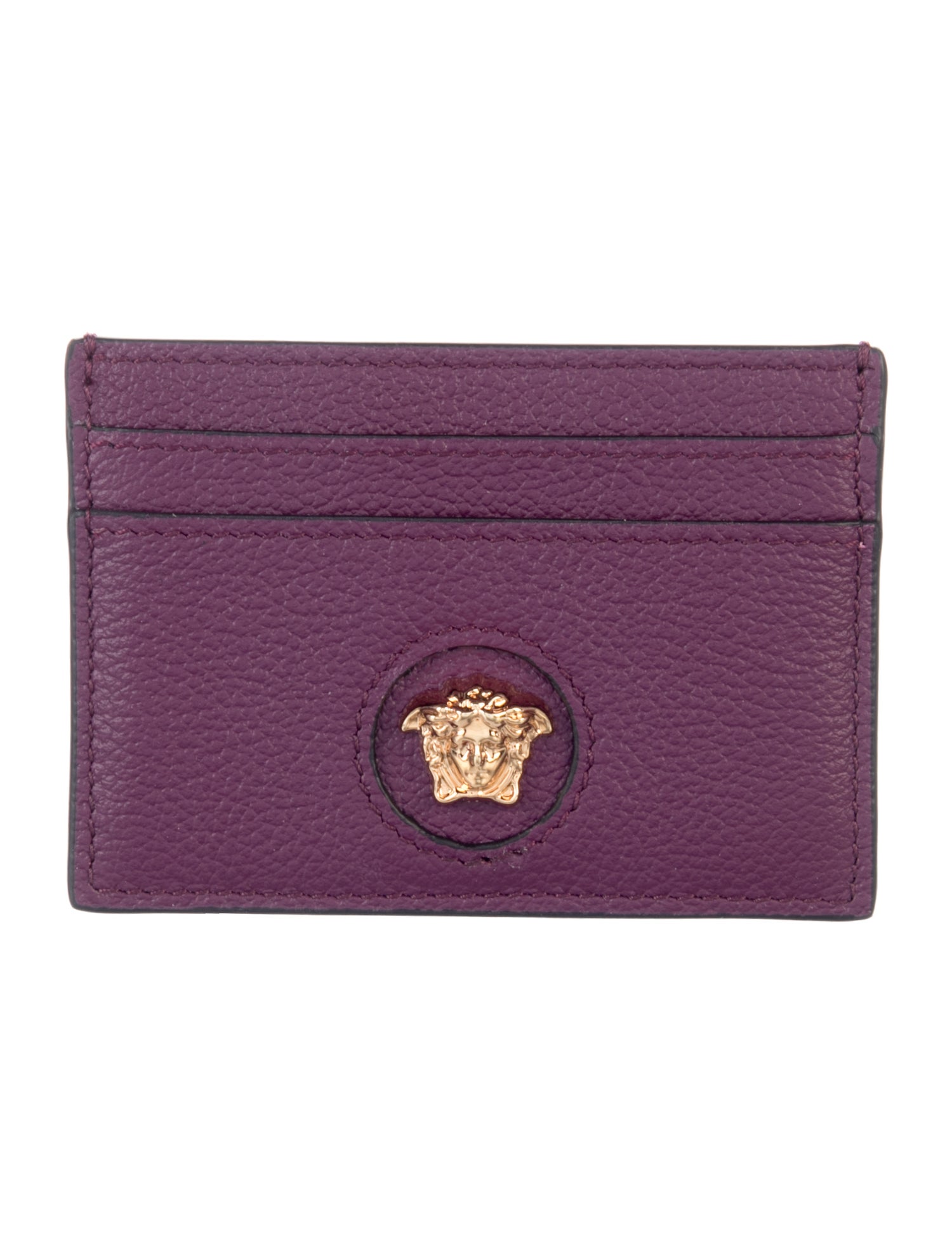 Versace Medusa Insignia Leather Card Holder