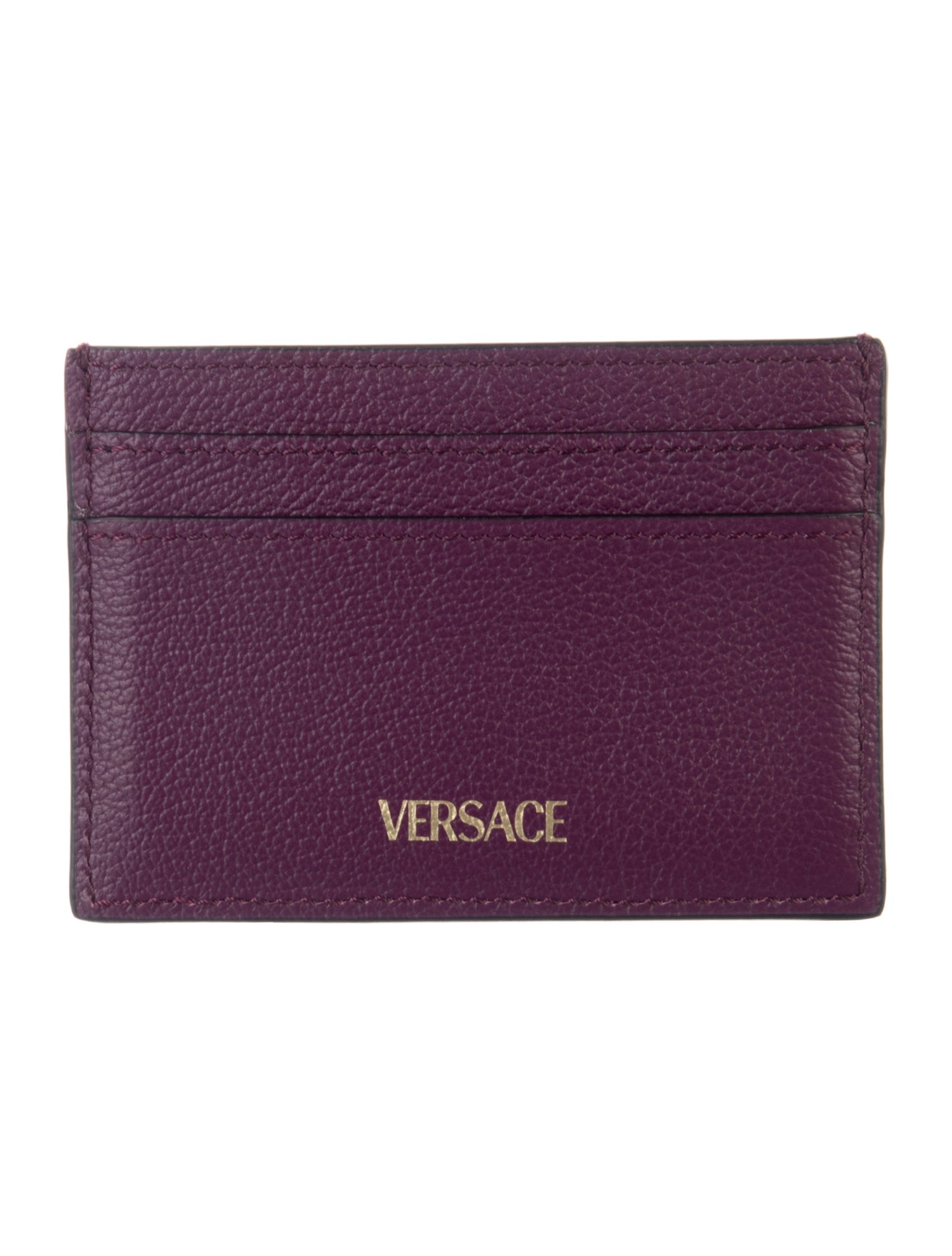 Versace Medusa Insignia Leather Card Holder