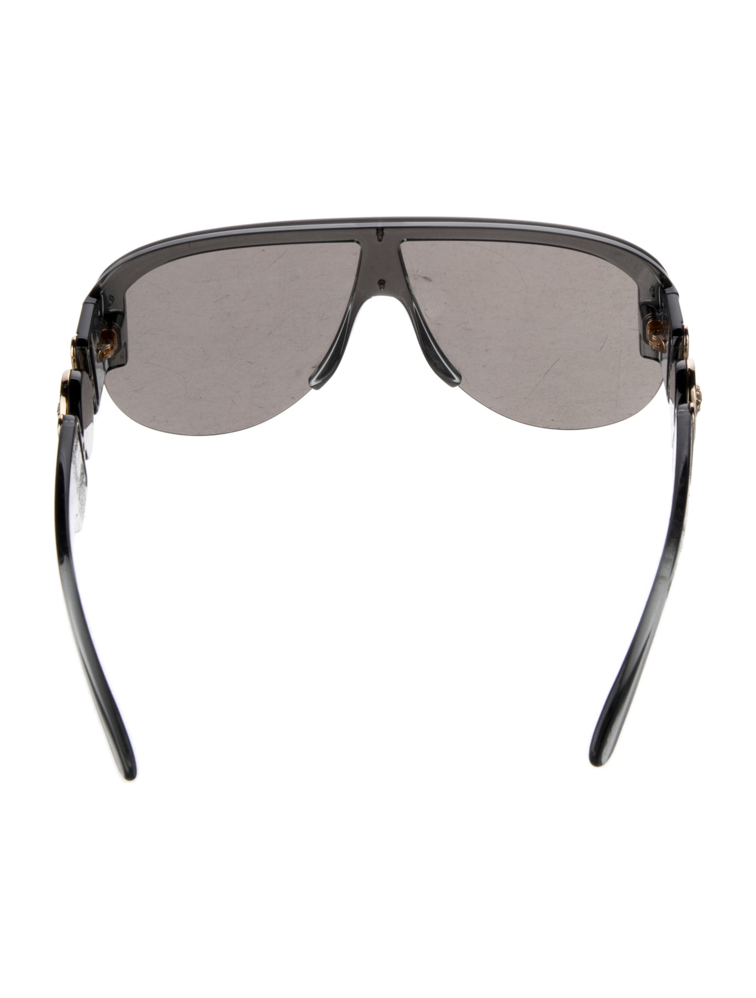 Versace Shield Mirrored Sunglasses