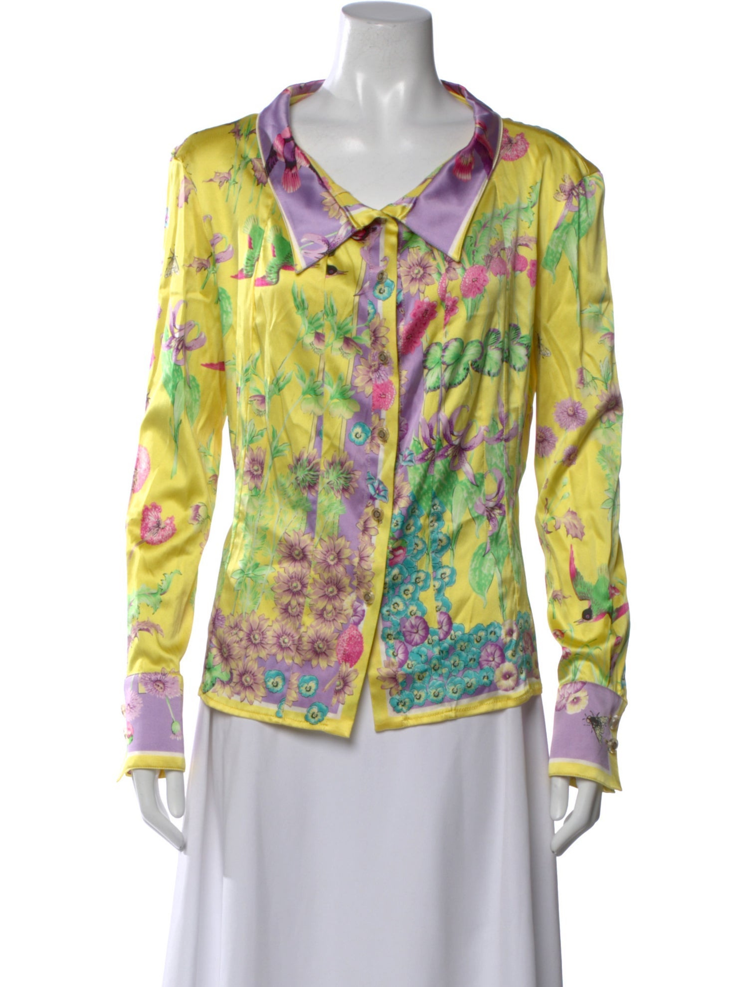 Versace Vintage 2000's Button-Up Top