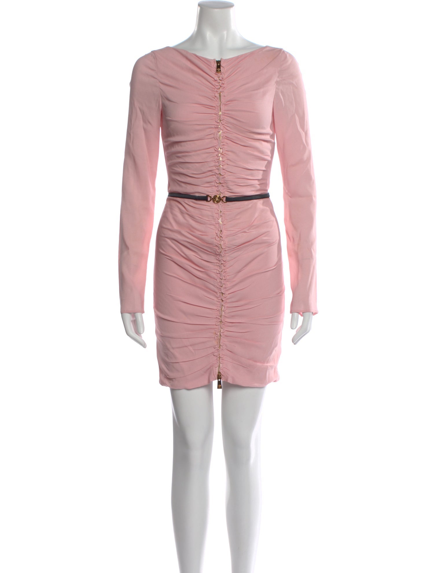 Versace Bateau Neckline Mini Dress