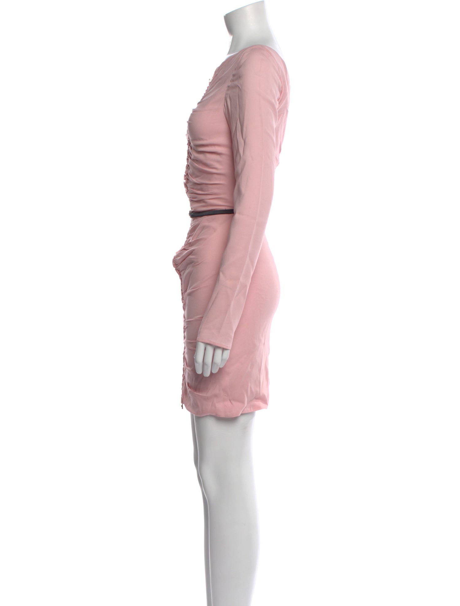 Versace Bateau Neckline Mini Dress