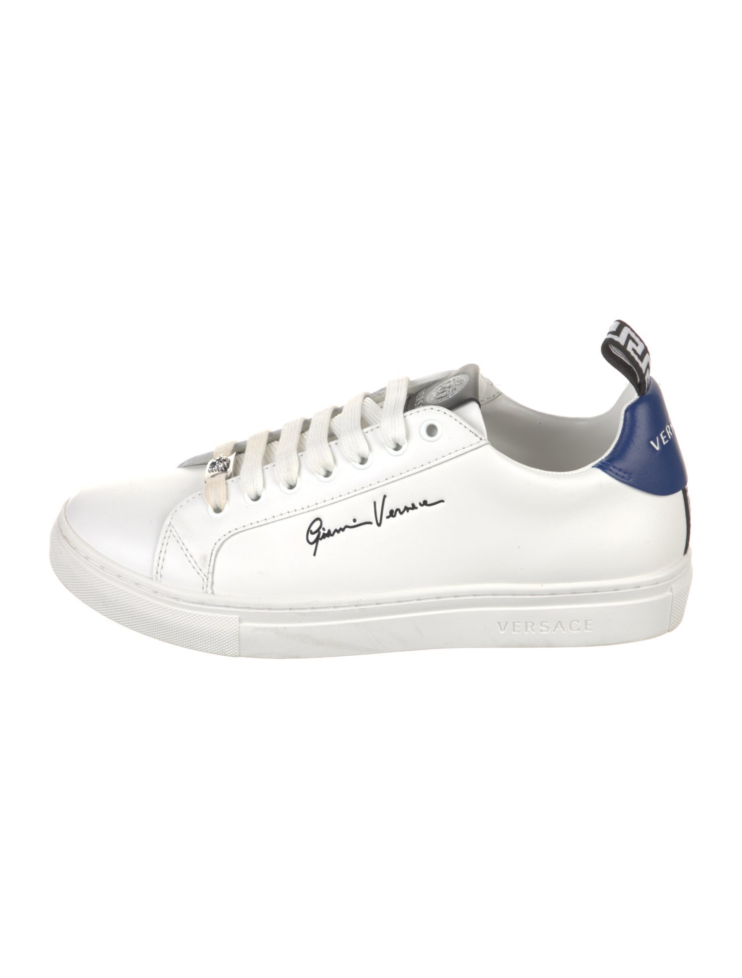 Versace Medusa Insignia Leather Sneakers