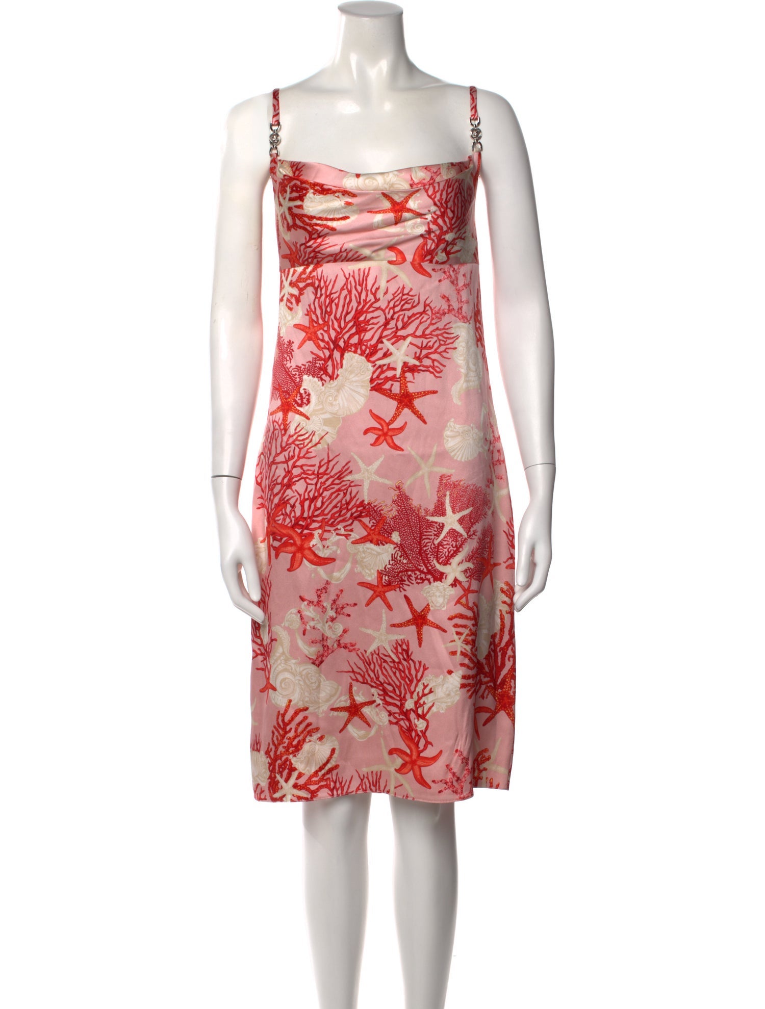 Versace Silk Knee-Length Dress w/ Tags