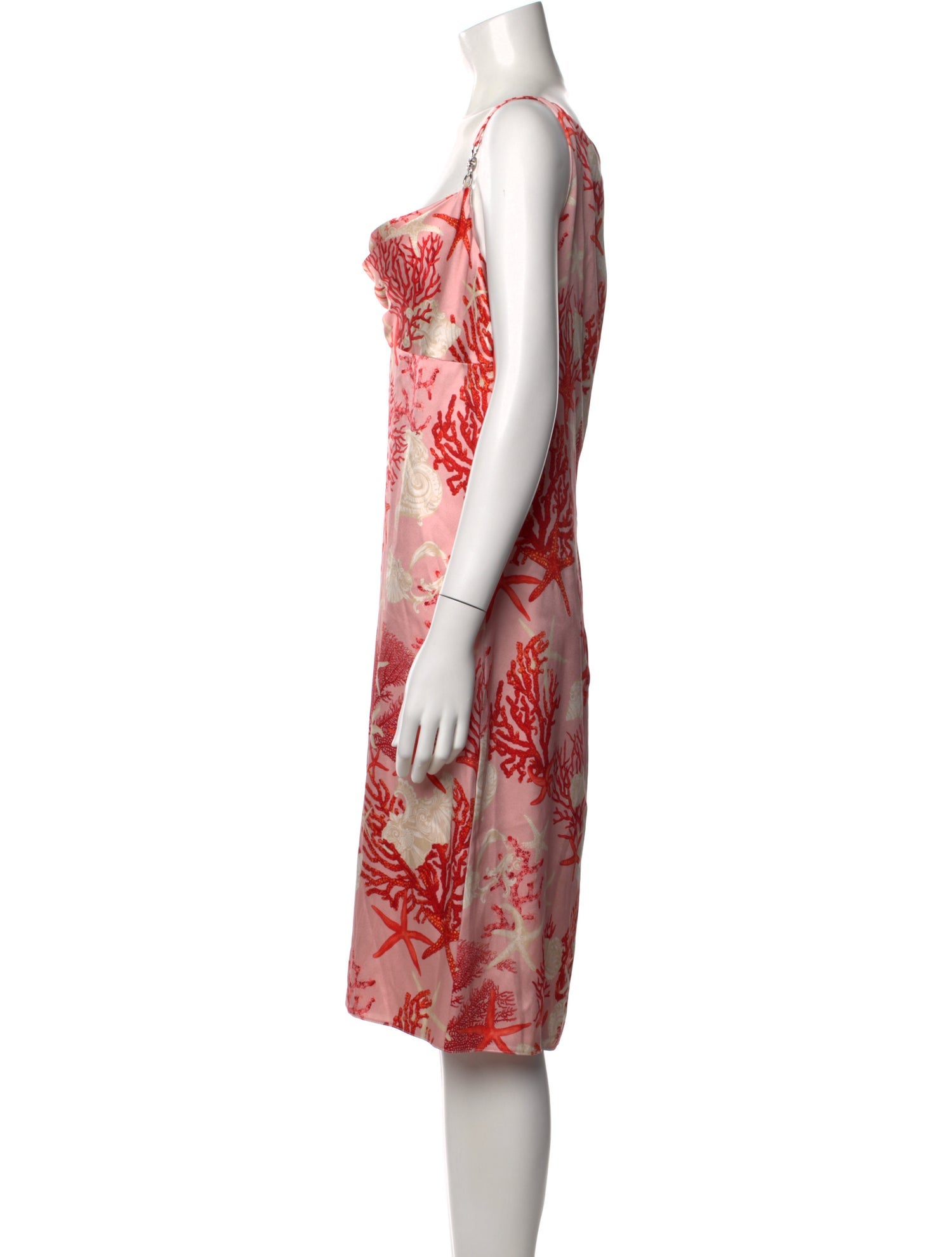Versace Silk Knee-Length Dress w/ Tags