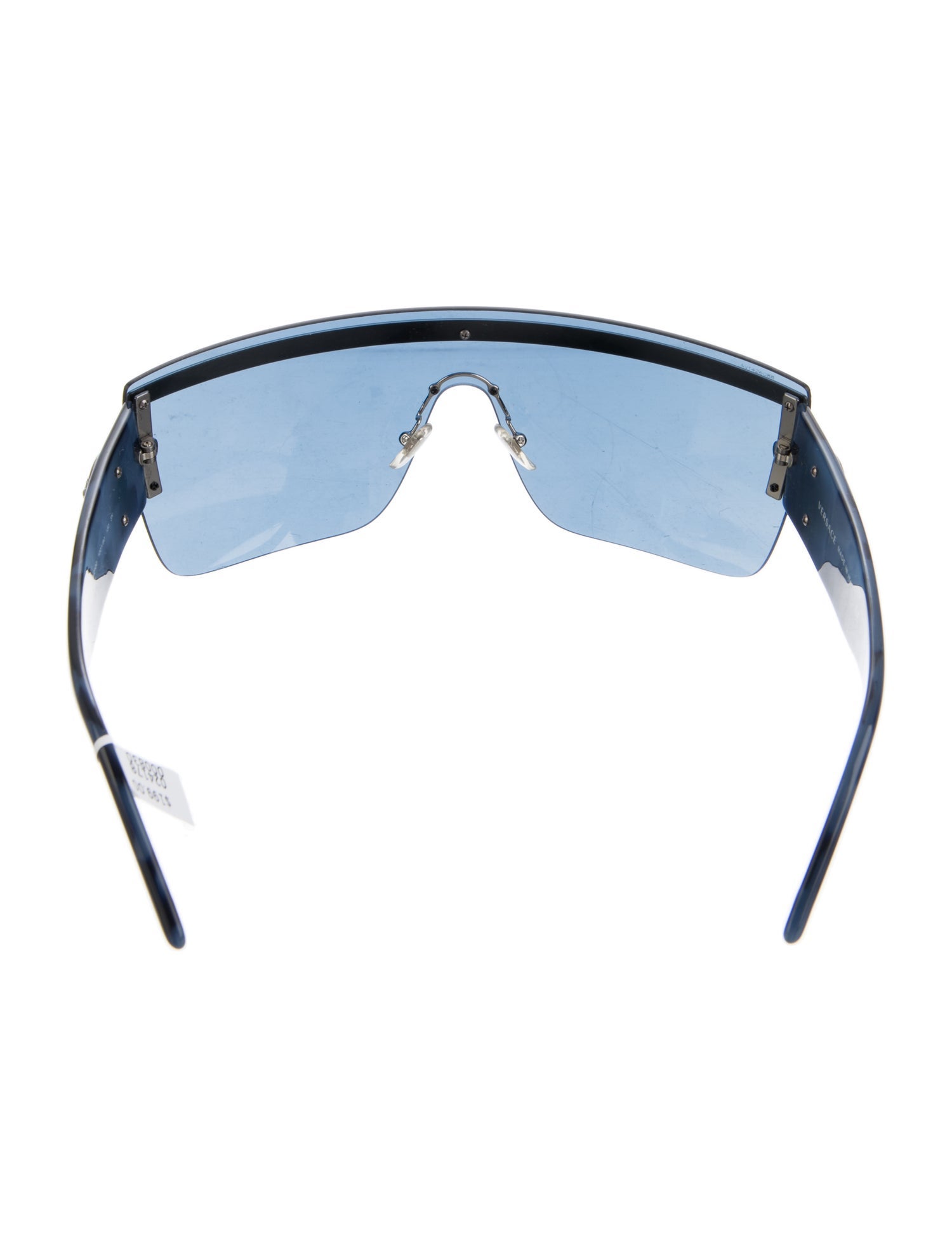 Versace Greca Pattern Shield Sunglasses