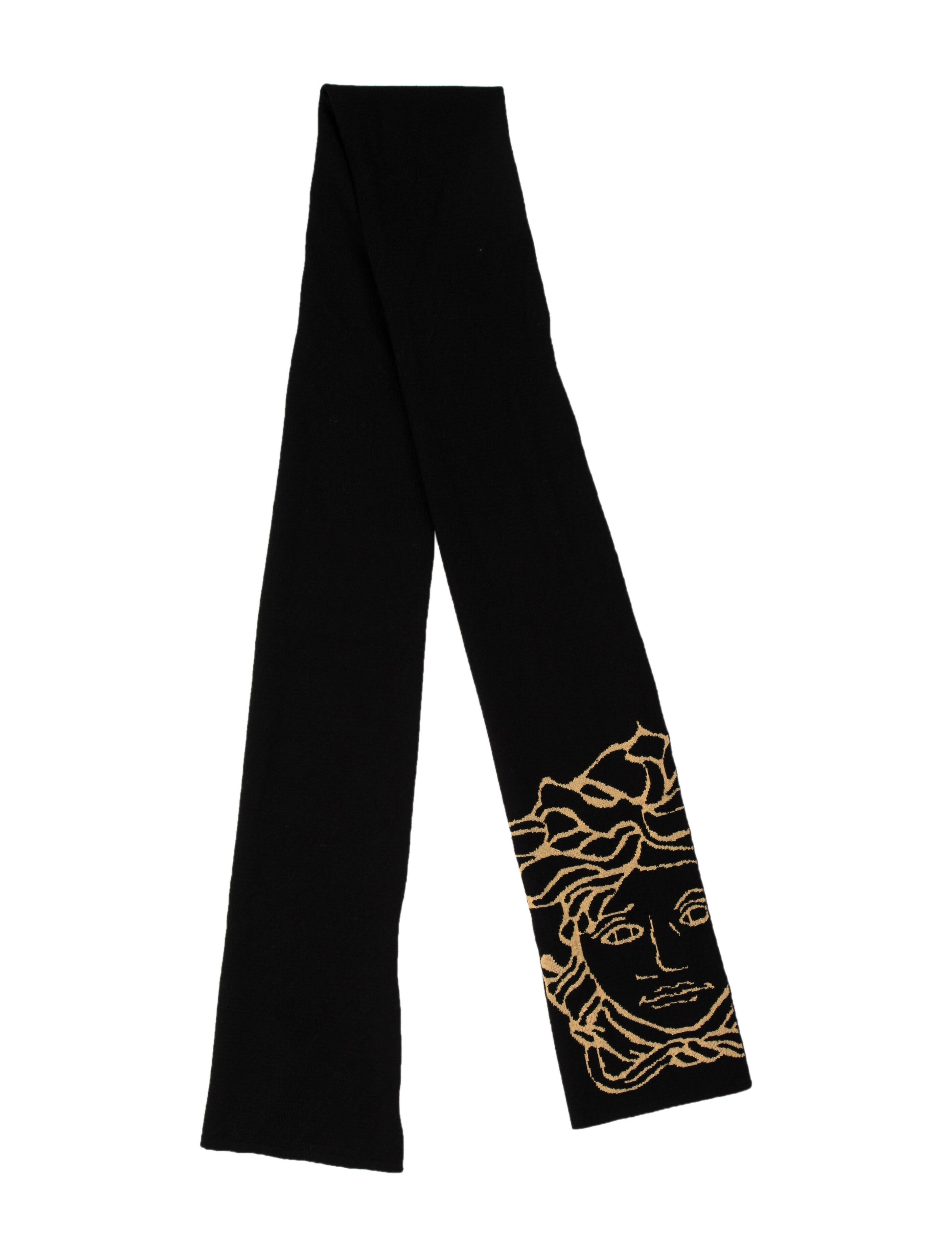 Versace Wool Printed Scarf