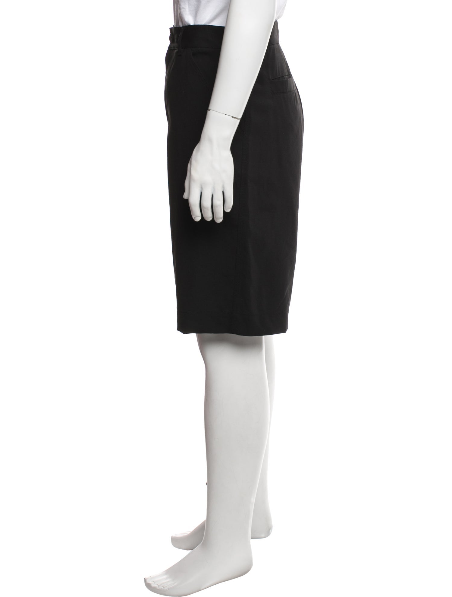 Versace Virgin Wool Flat Front Shorts