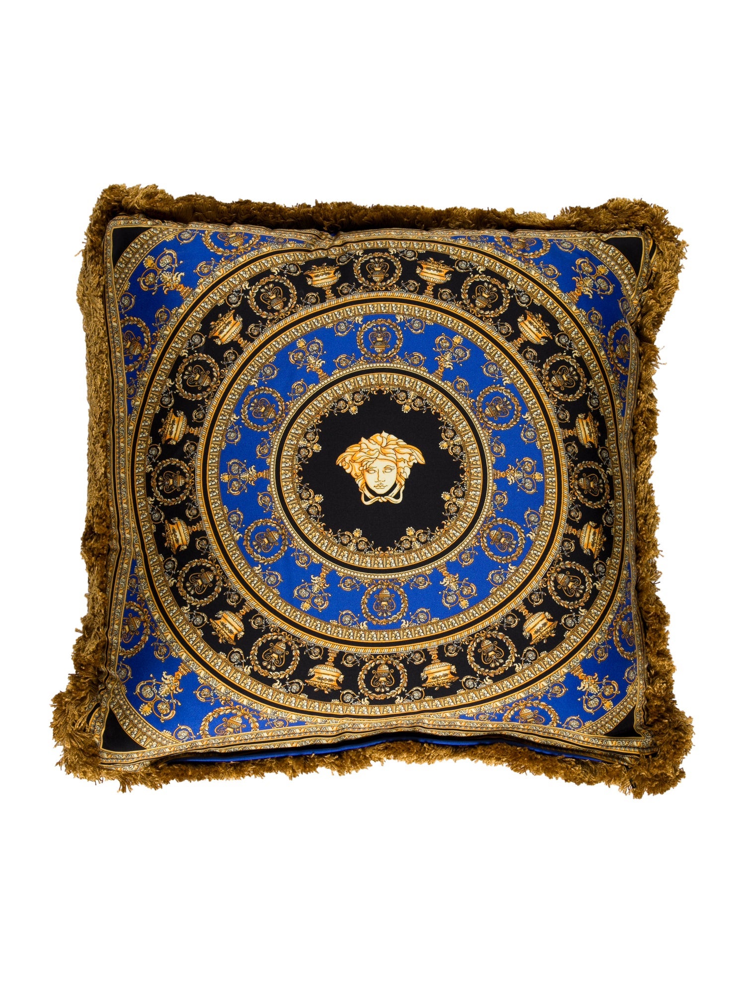 Versace I ♡ Baroque Silk Throw Pillow w/ Tags
