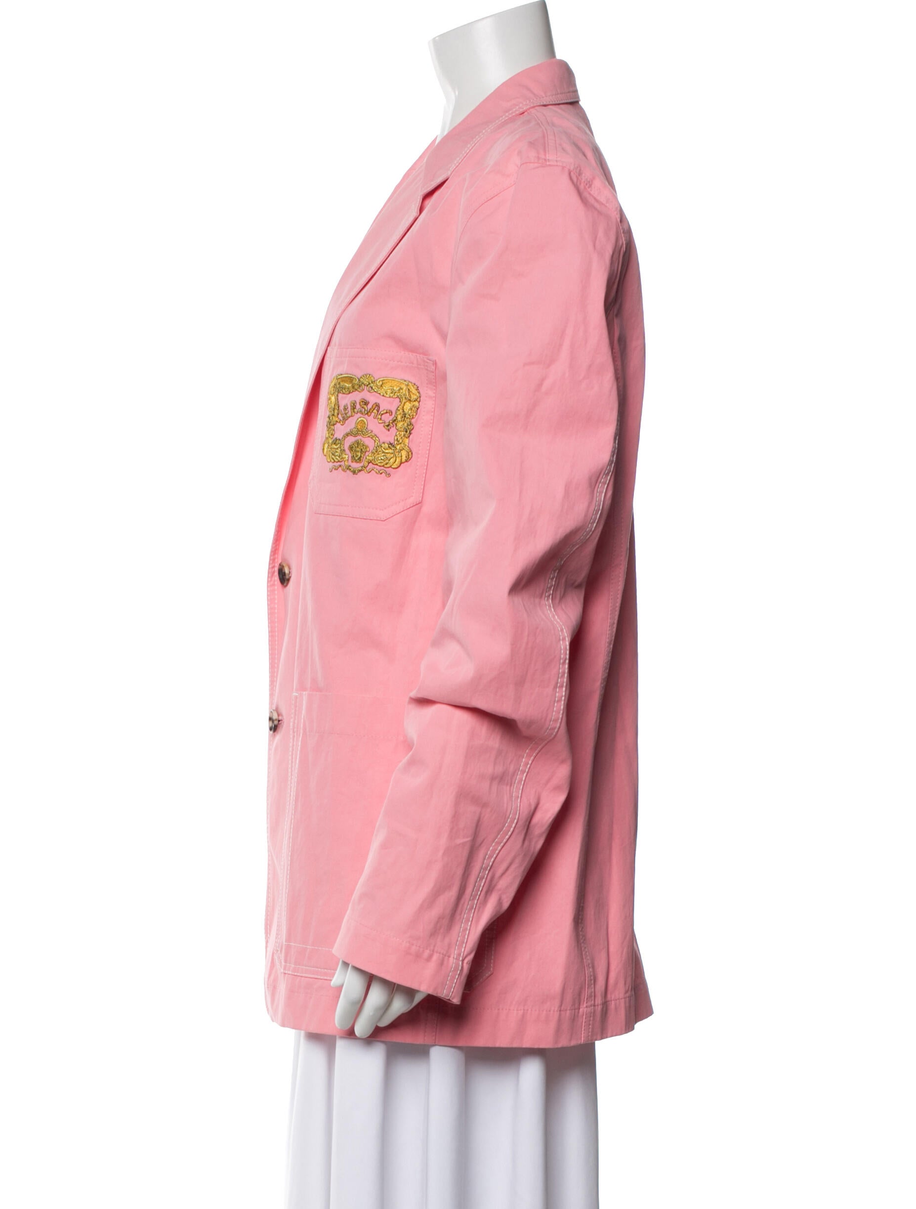 Versace Embroidered Accent Sport Coat