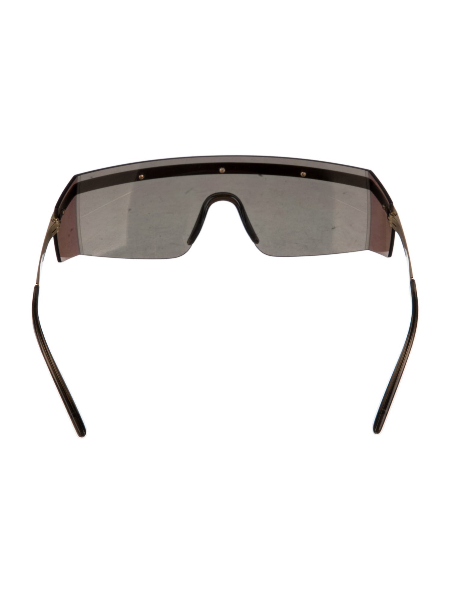 Versace Shield Mirrored Sunglasses