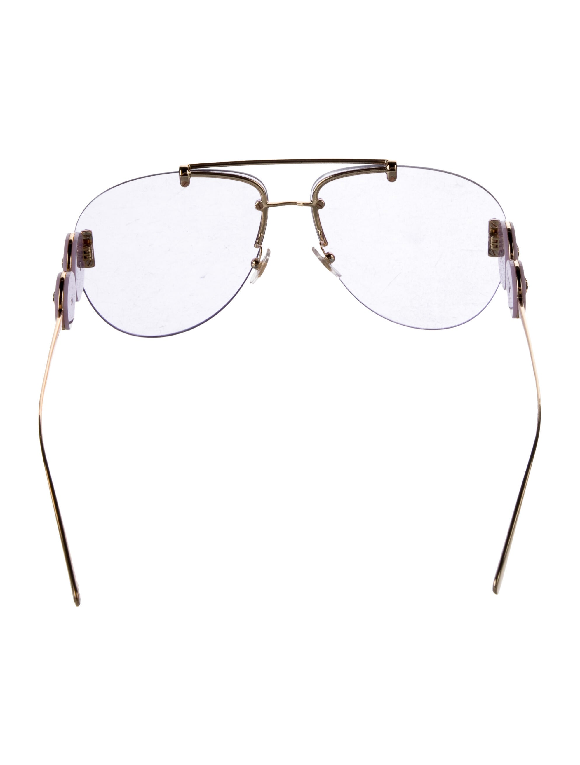 Versace Aviator Tinted Sunglasses
