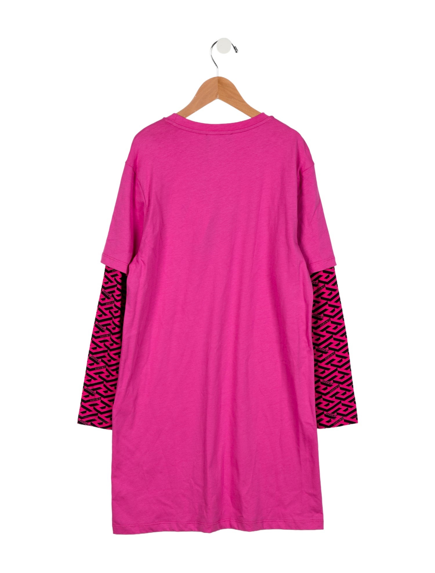Versace Girls' Pattern Print Long Sleeve Dress w/Tags