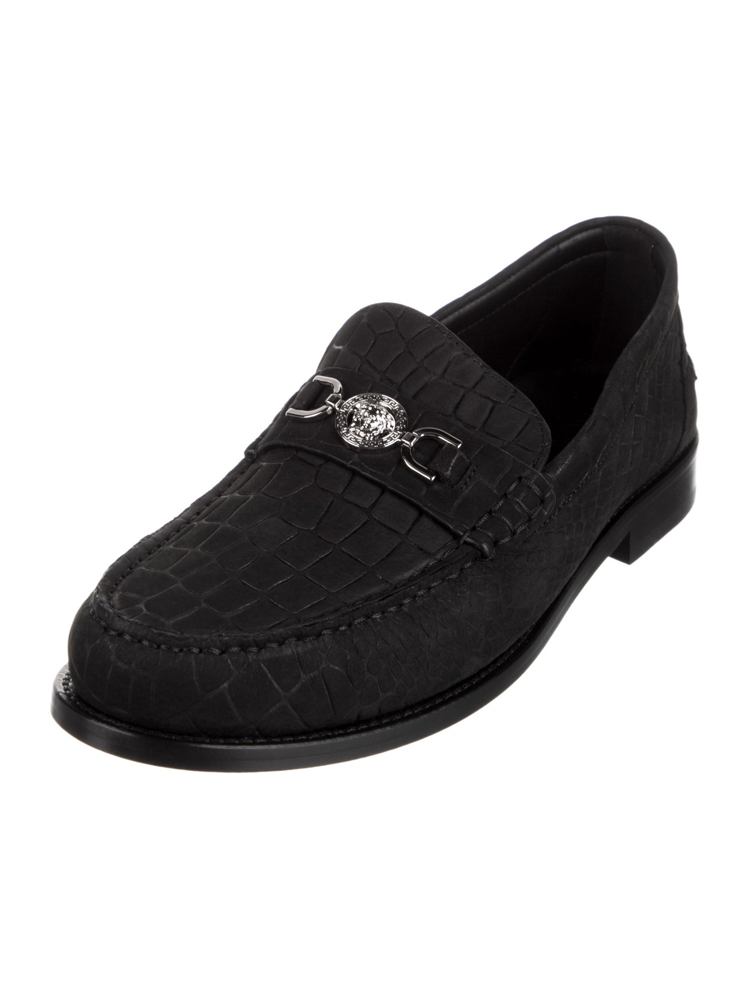 Versace Leather Dress Loafers w/ Tags
