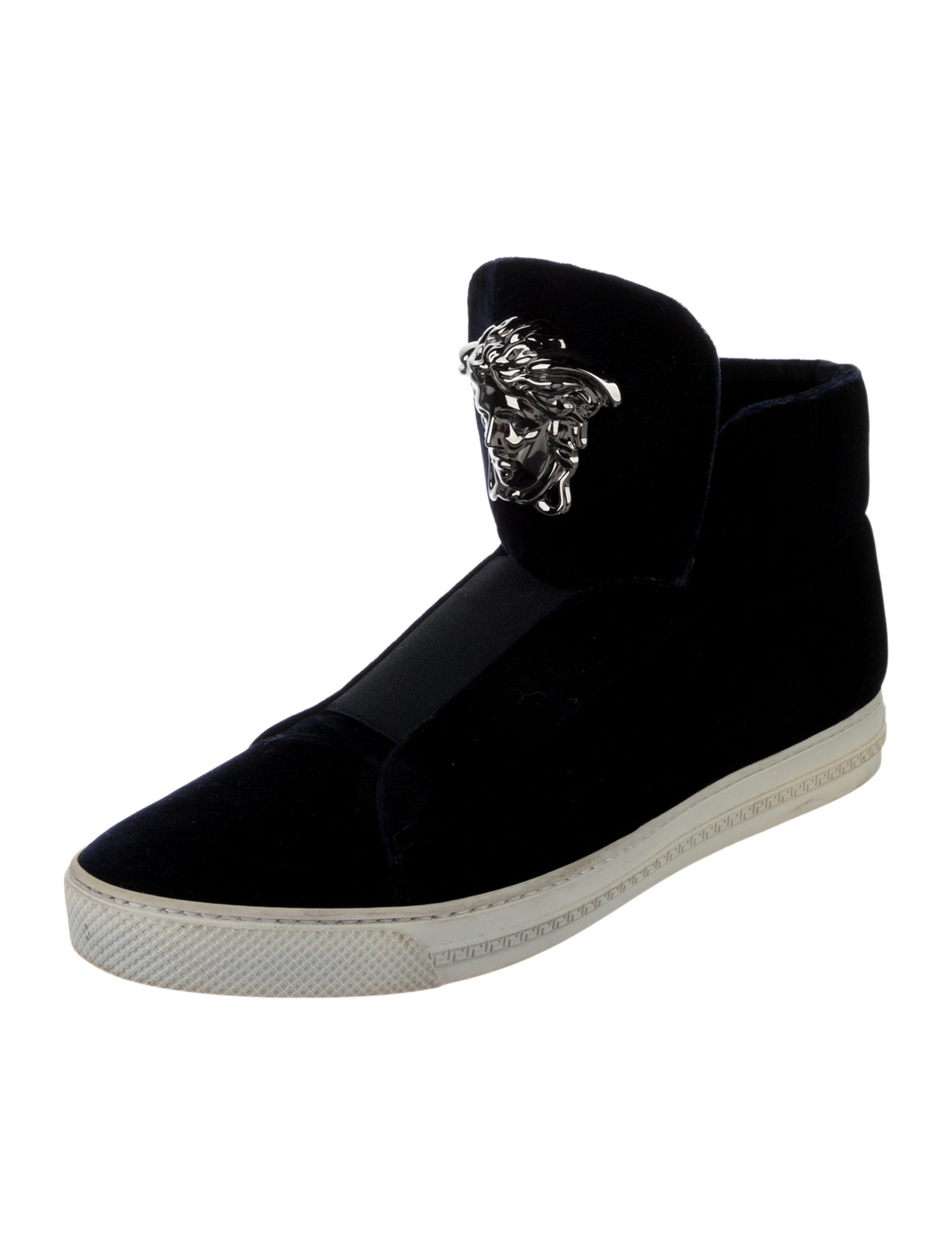 Versace Medusa Insignia Velvet Sneakers