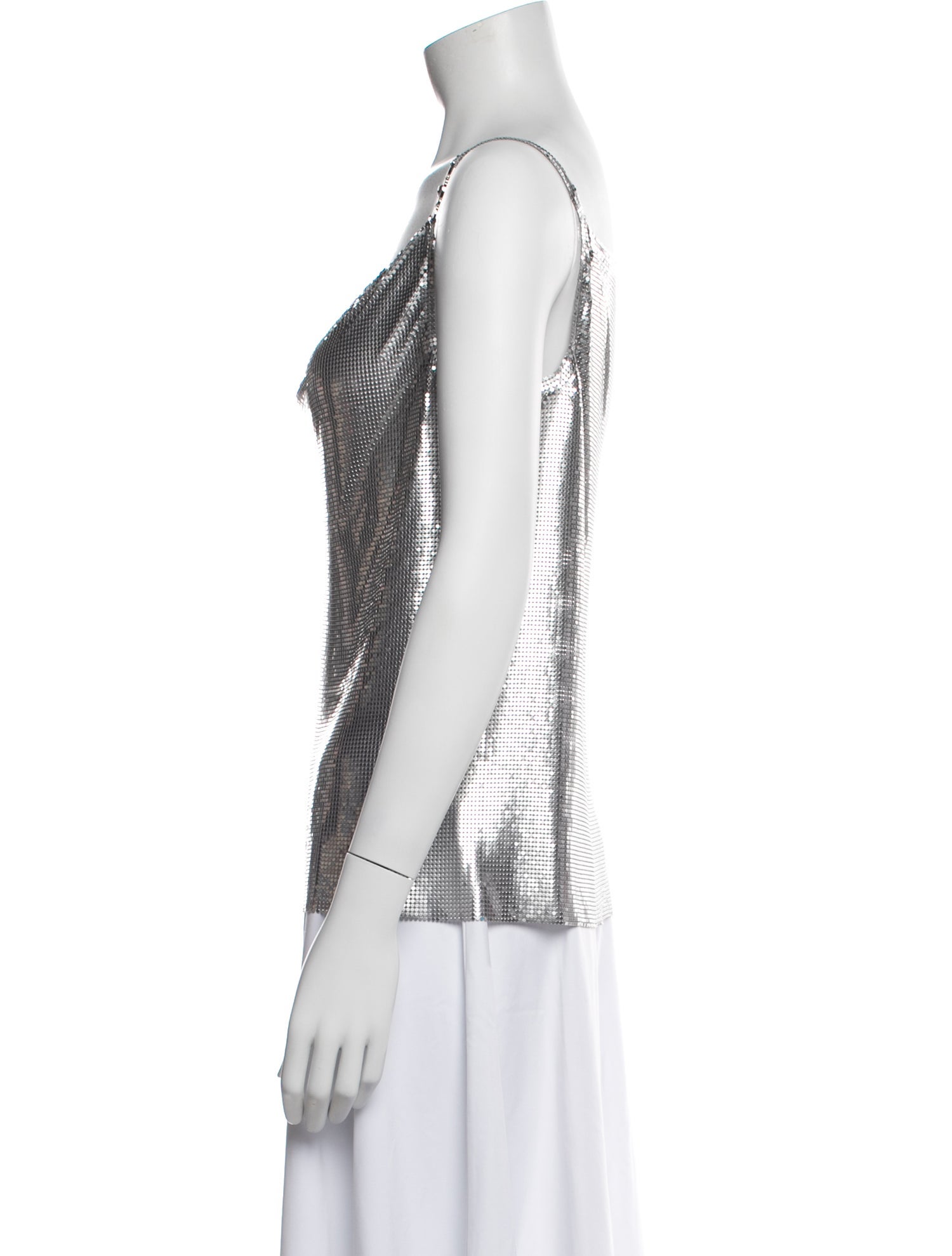 Versace Cowl Neck Sleeveless Top