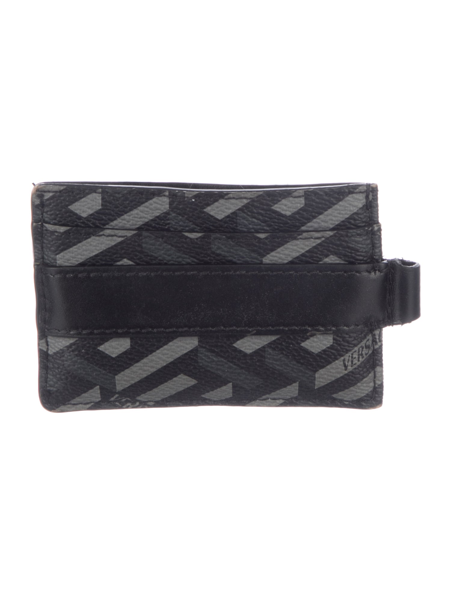 Versace Leather Printed Wallet