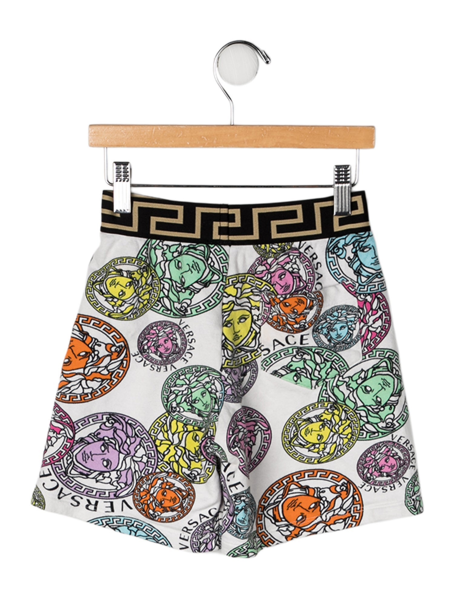 Versace Cotton All Over Print Shorts