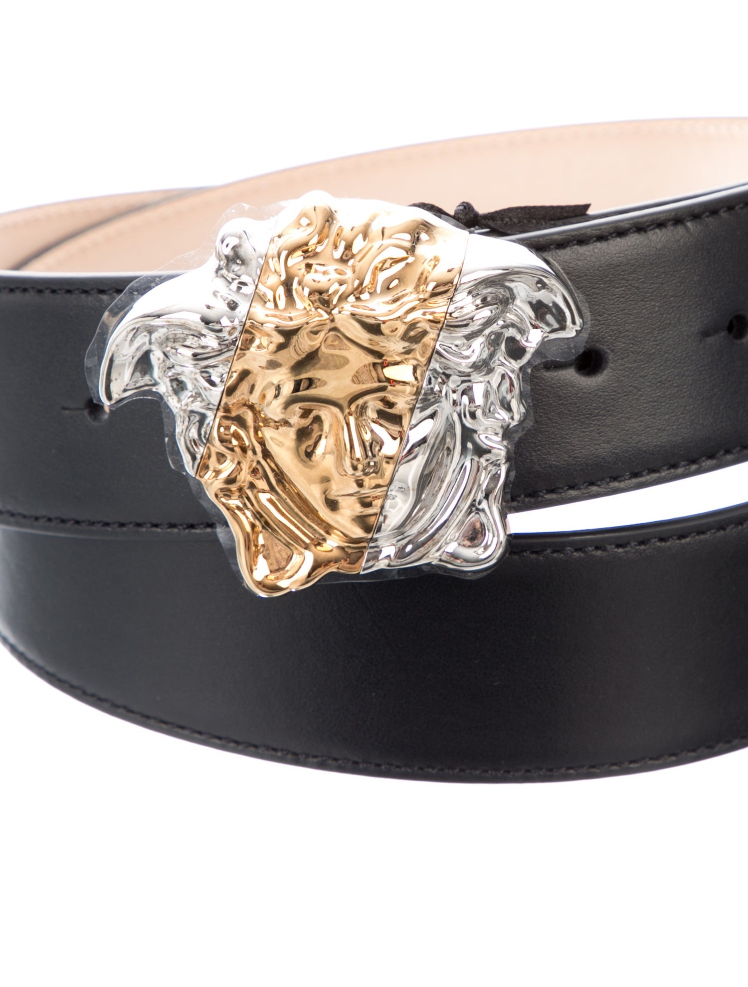 Versace Medusa Insignia Leather Waist Belt w/ Tags