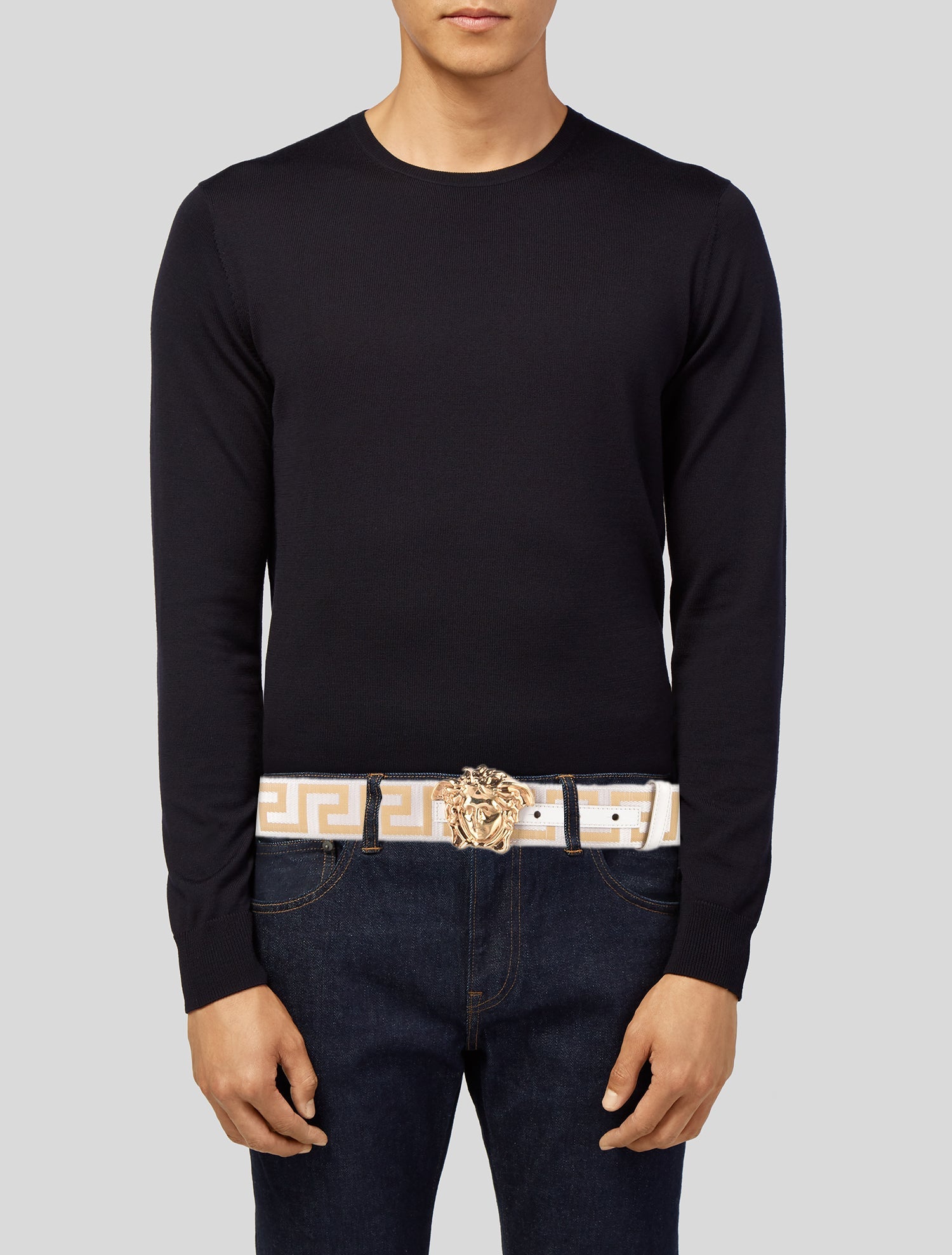Versace Canvas Waist Belt