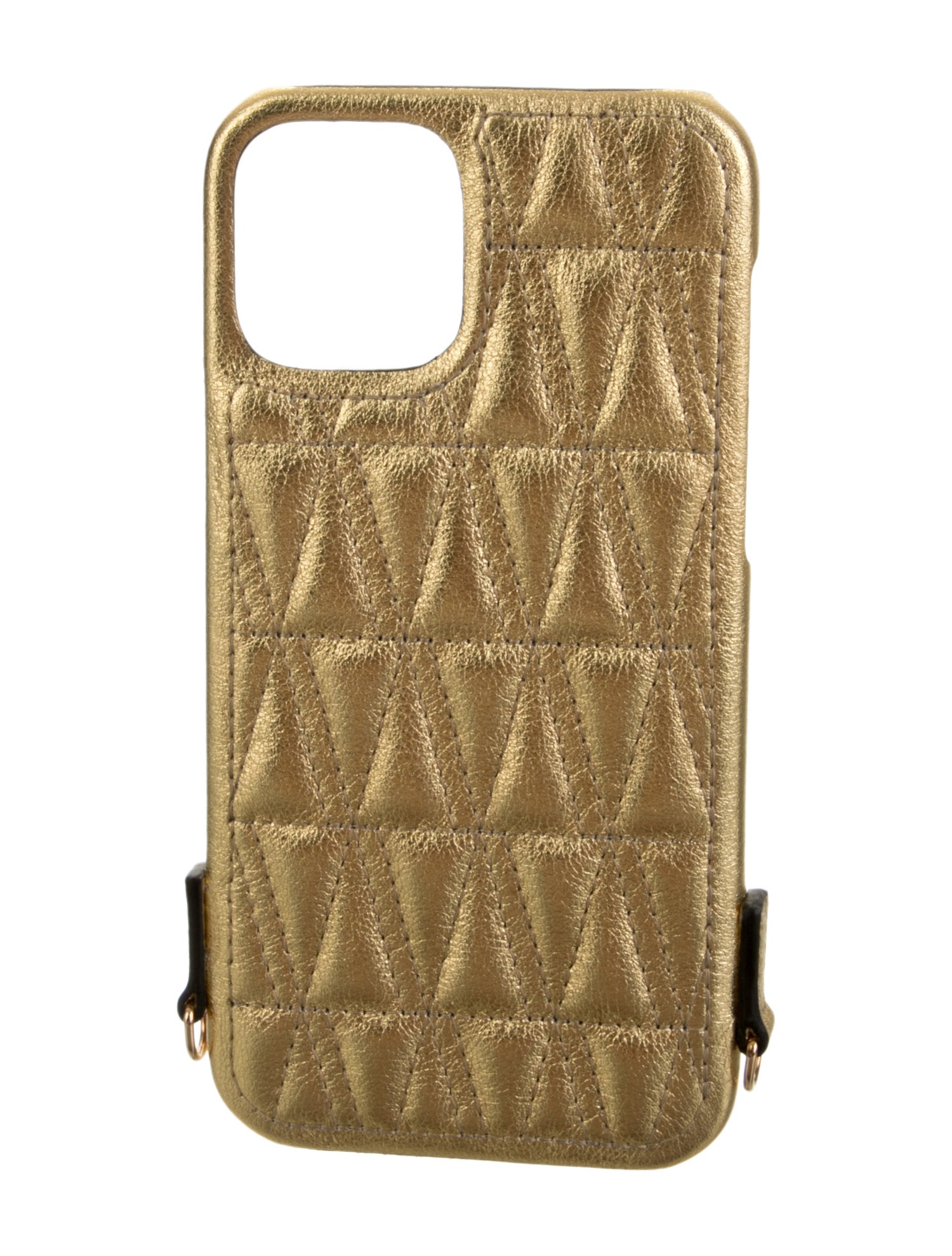 Versace Gold Leather Phone Case