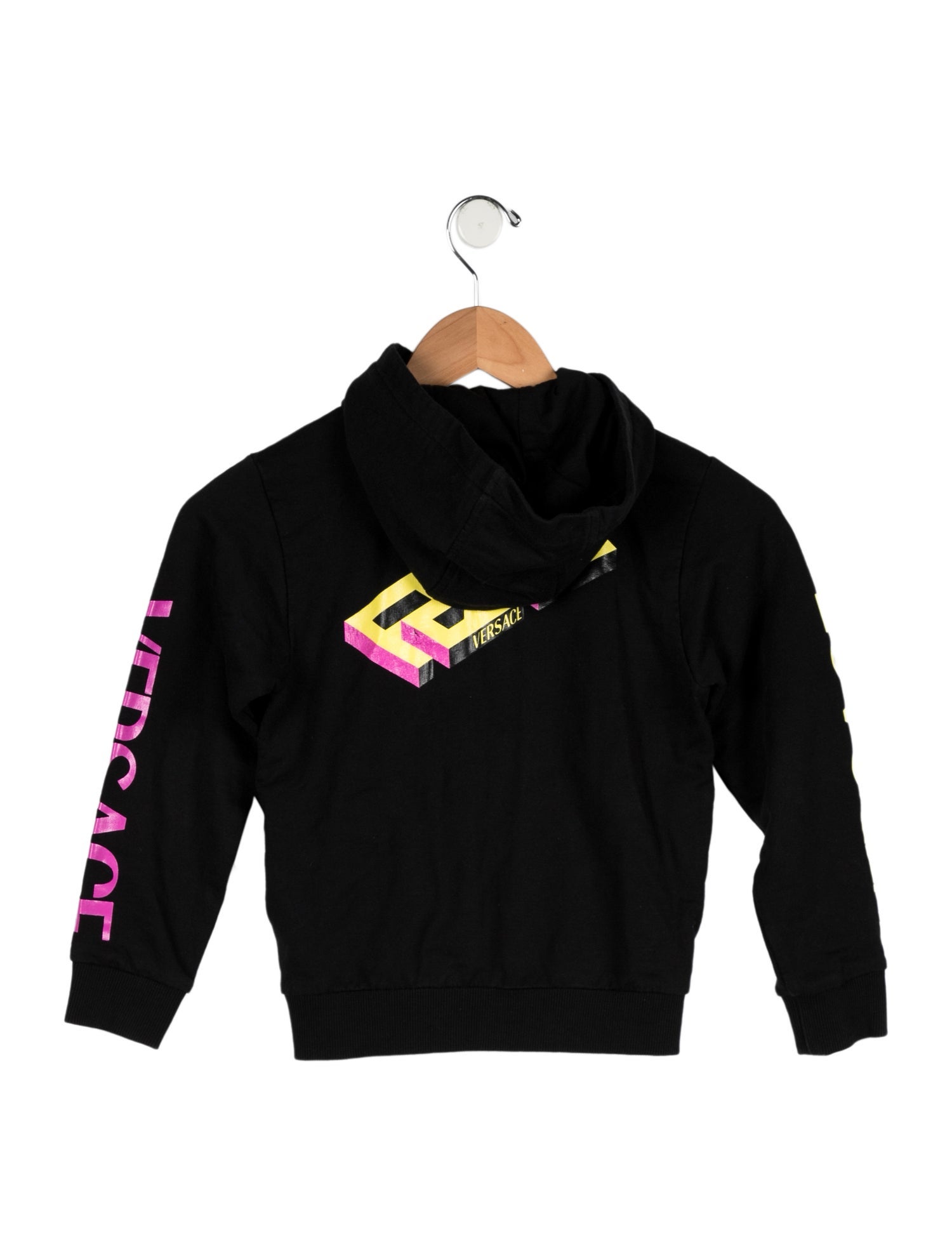 Versace Kids Greca Zip Up Hoodie