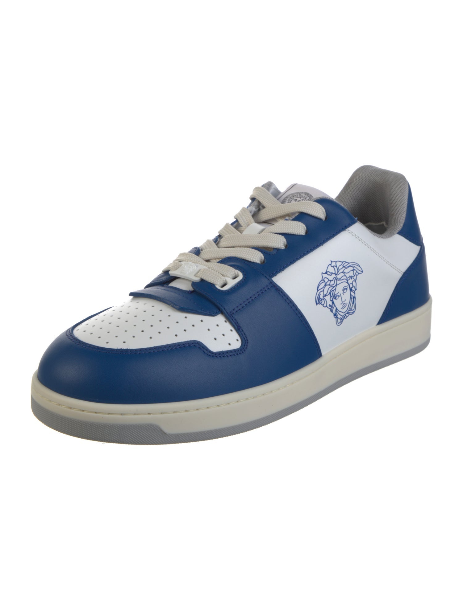 Versace Medusa Insignia Leather Sneakers