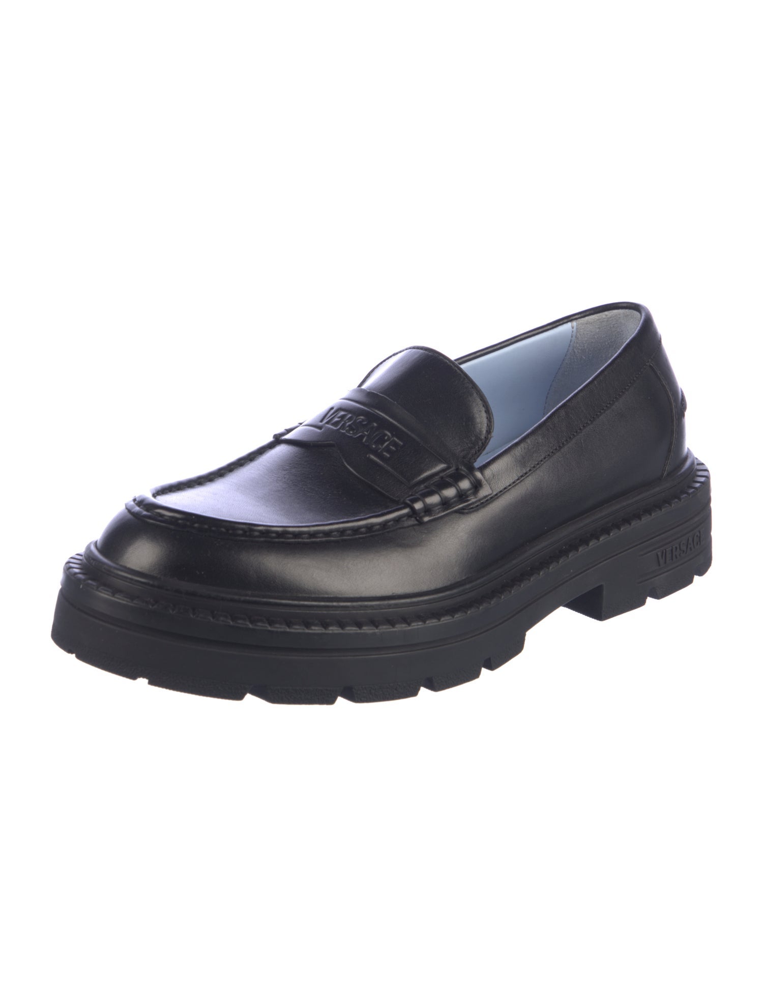 Versace Leather Loafers