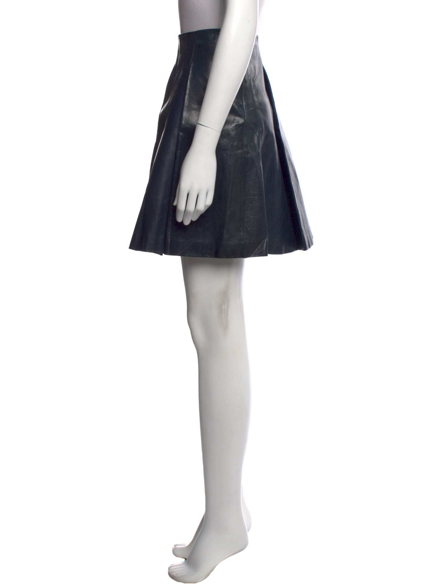 Versace Leather Mini Skirt