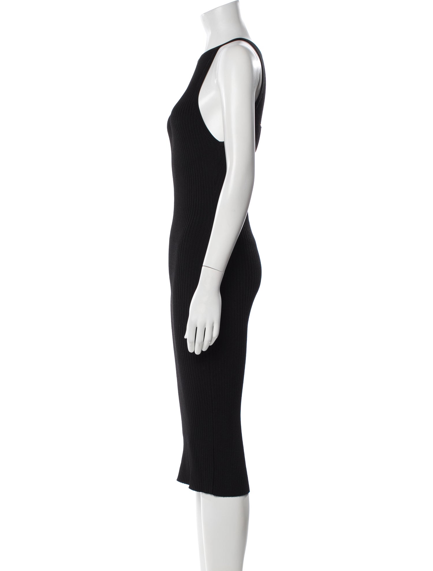 Versace Crew Neck Midi Length Dress