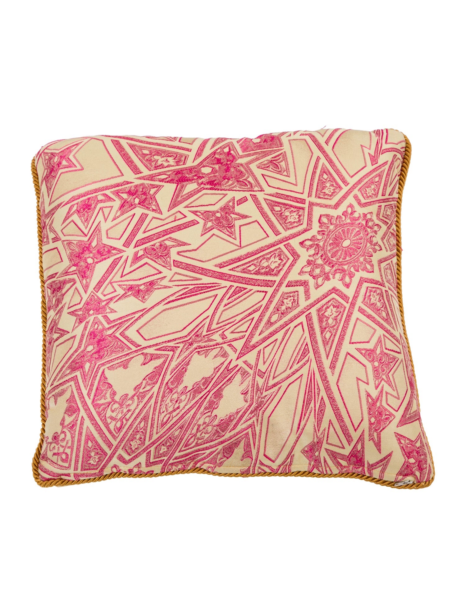 Emilio Pucci Terry Cloth Throw Pillow - White Pillows, Pillows