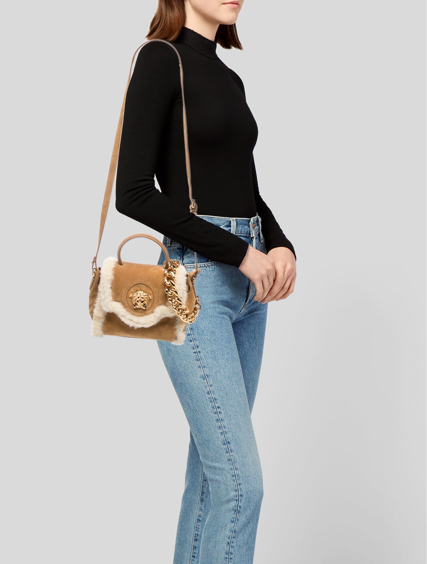 READYMADE Faux Fur x Dr. Woo Fur Monster Bag - Neutrals Handle