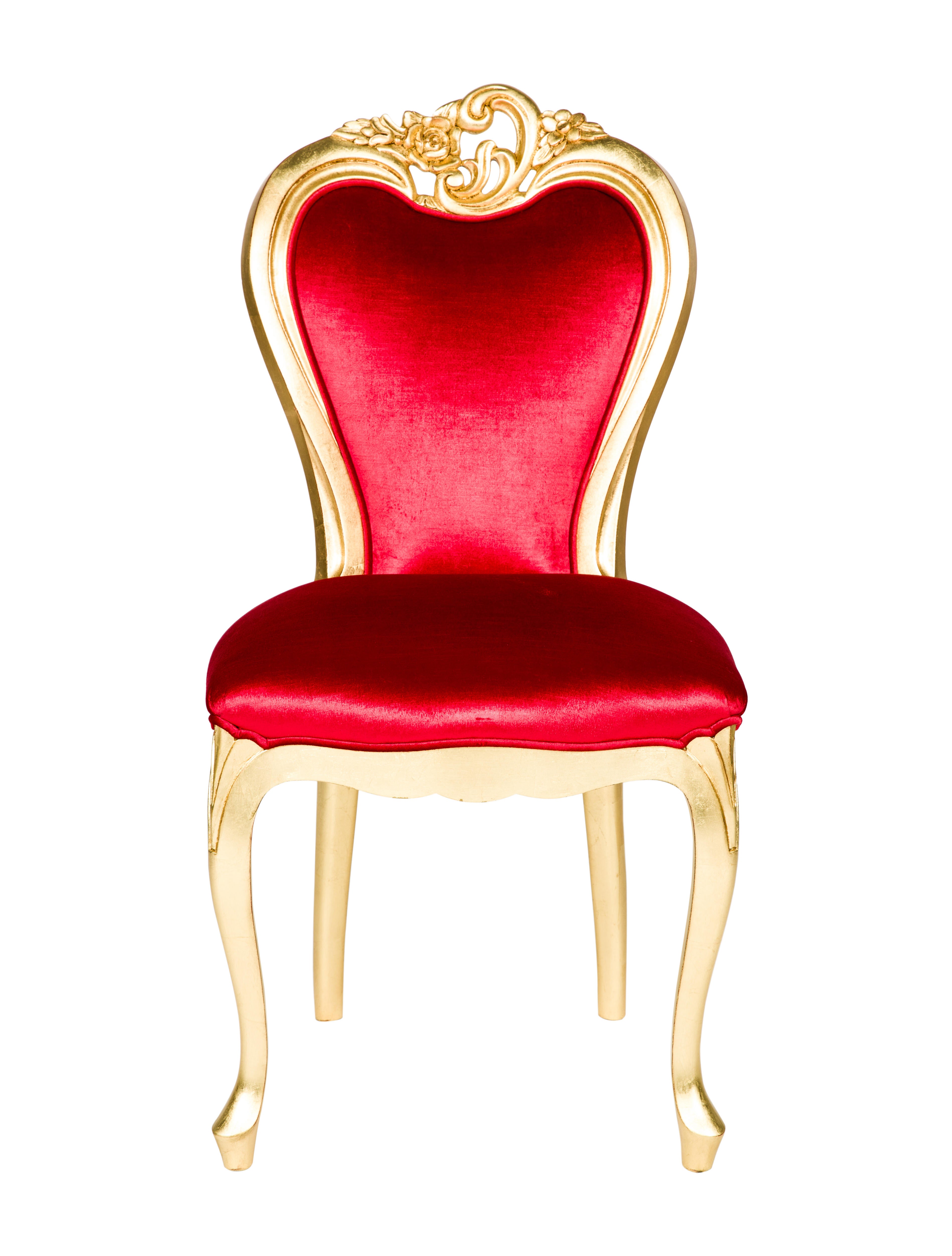 Versace Velvet Chair Red VES26074 The RealReal