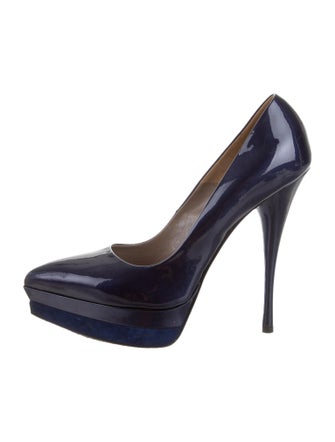 Versace Pointed-Toe Platform Pumps