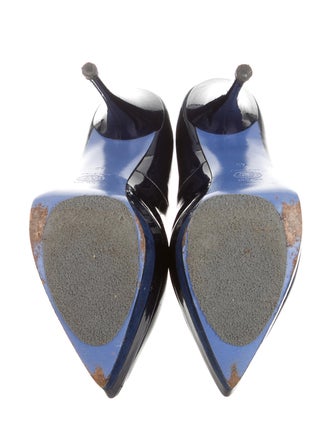 Versace Pointed-Toe Platform Pumps